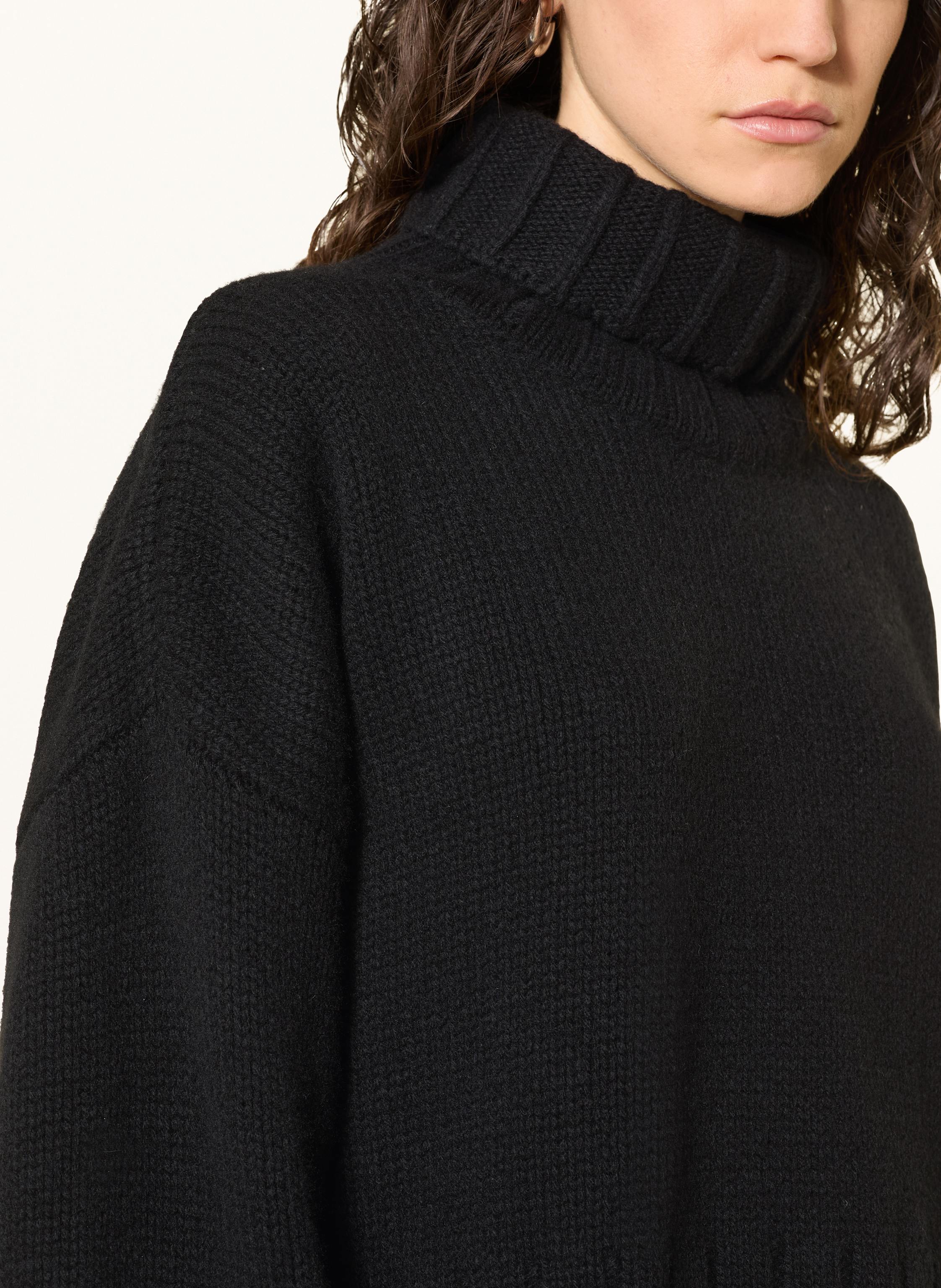 Thumbnail - Black Palms Pullover Sumy Aus Merinowolle schwarz