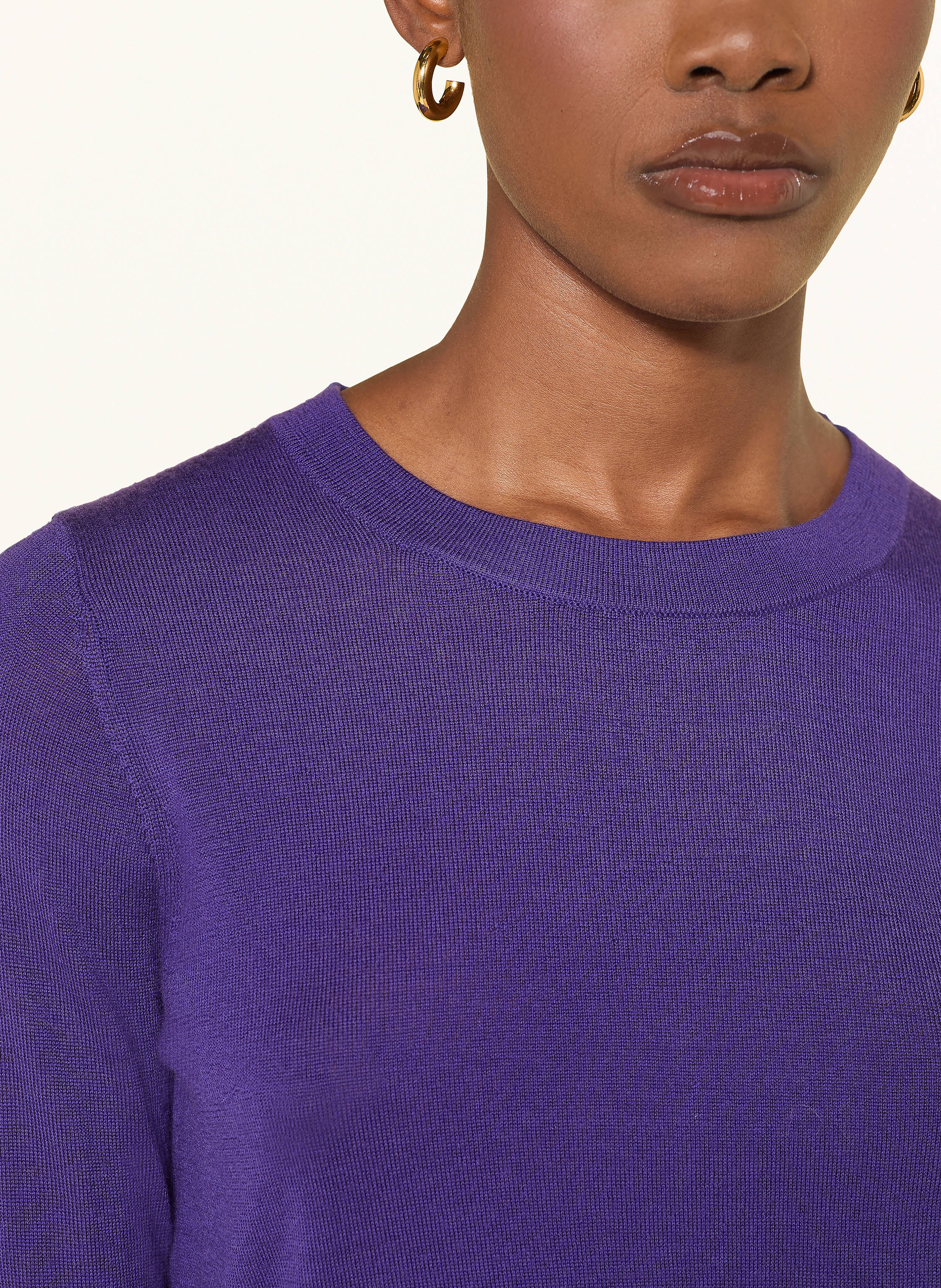 Thumbnail - Hobbs Pullover Penny Aus Merinowolle lila
