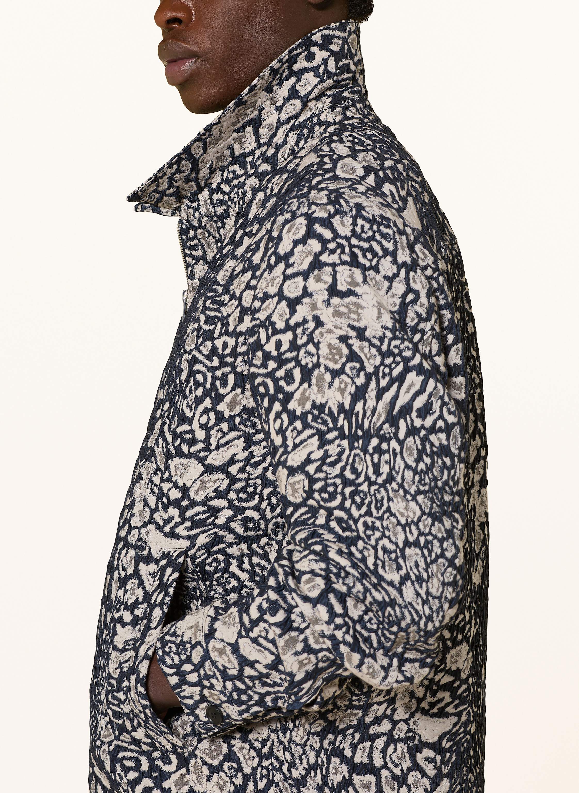 Thumbnail - Drykorn Jacquard-Overjacket Rikka_2 blau