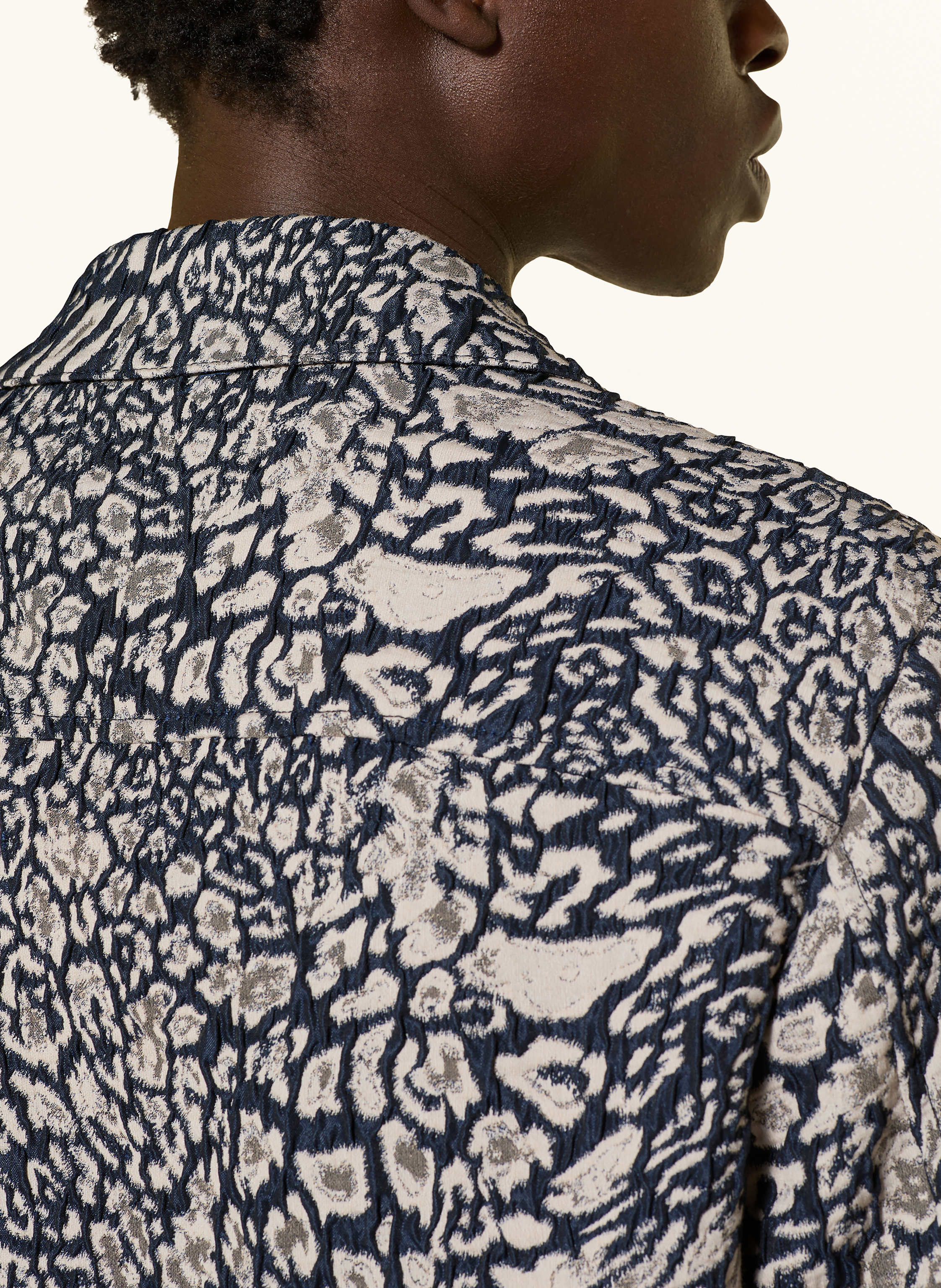 Thumbnail - Drykorn Jacquard-Overjacket Rikka_2 blau