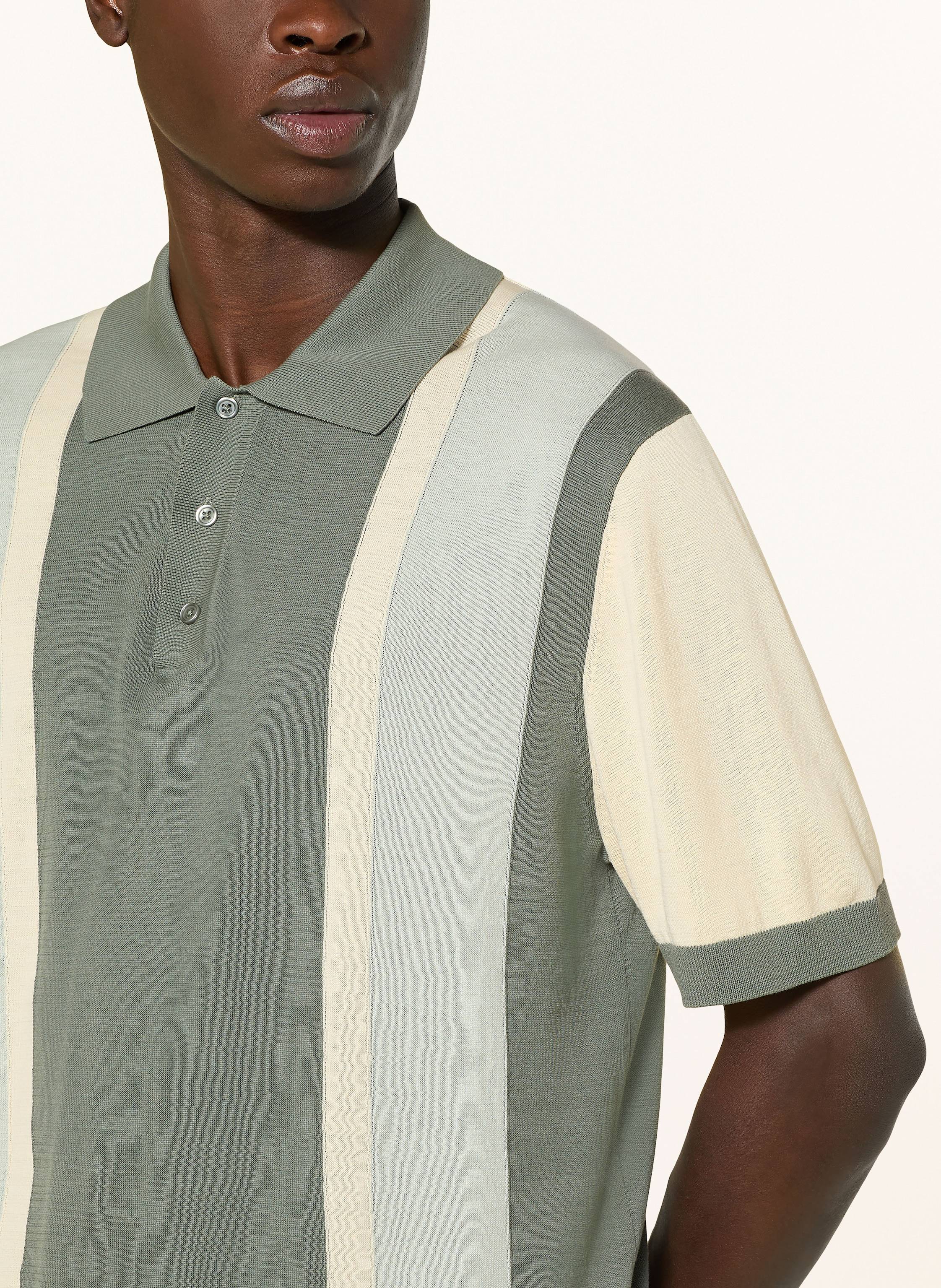 Thumbnail - Drykorn Strick-Poloshirt Tamian Relaxed Fit gruen