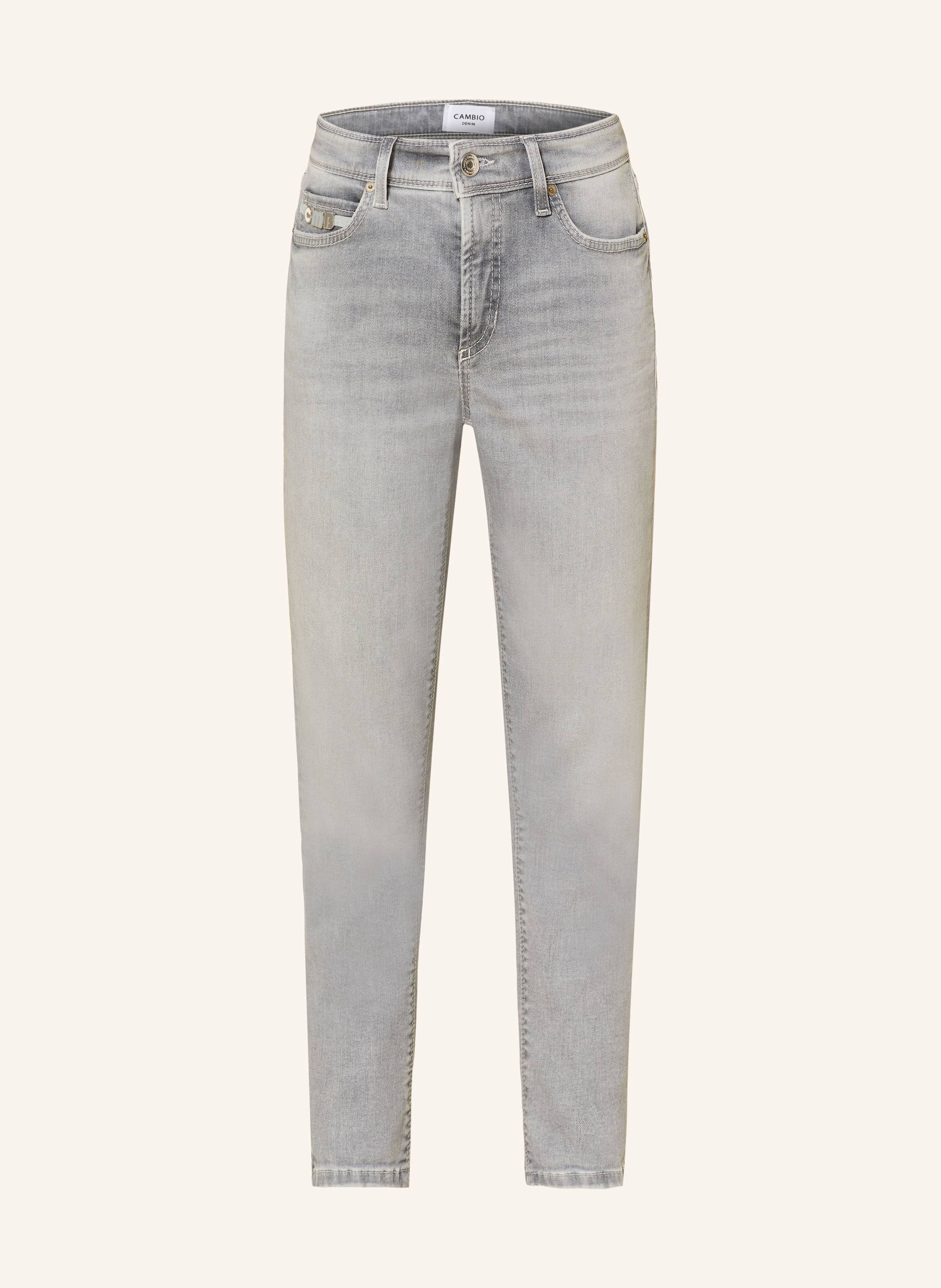 Cambio Cropped Jeans Piper grau