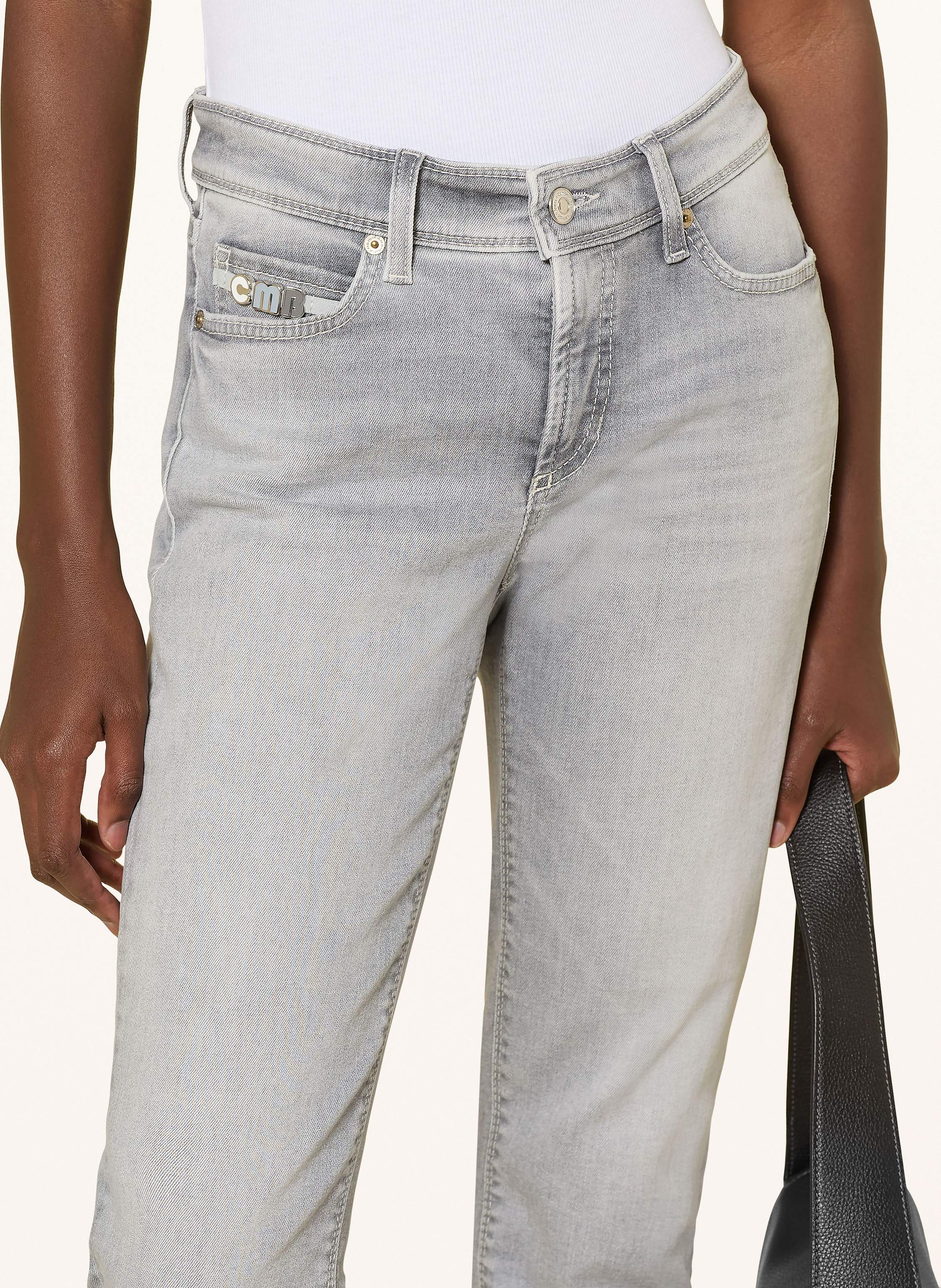 Thumbnail - Cambio Cropped Jeans Piper grau