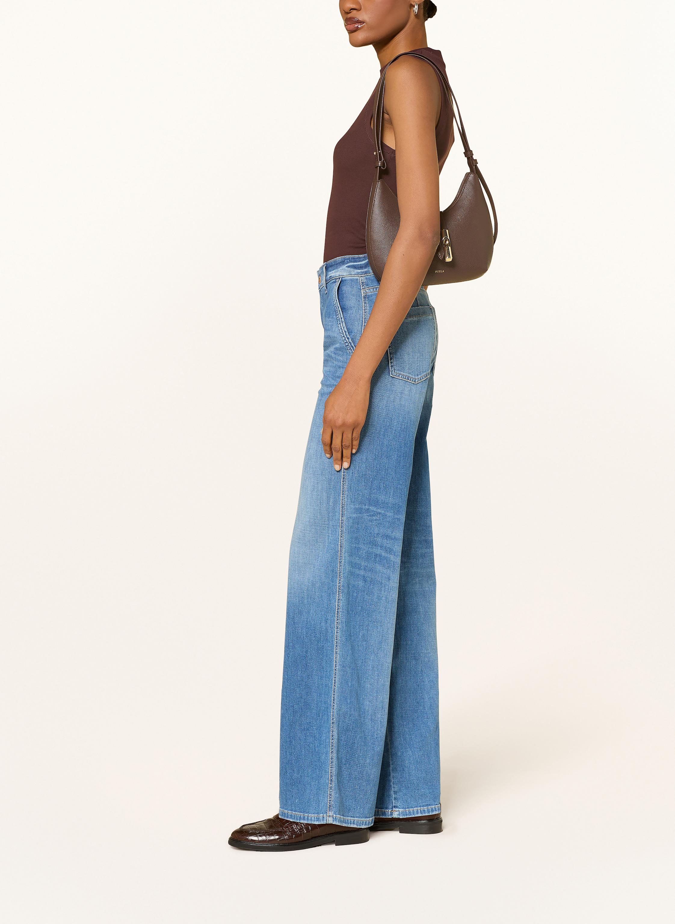 Thumbnail - Cambio Wide Leg Jeans Alek blau