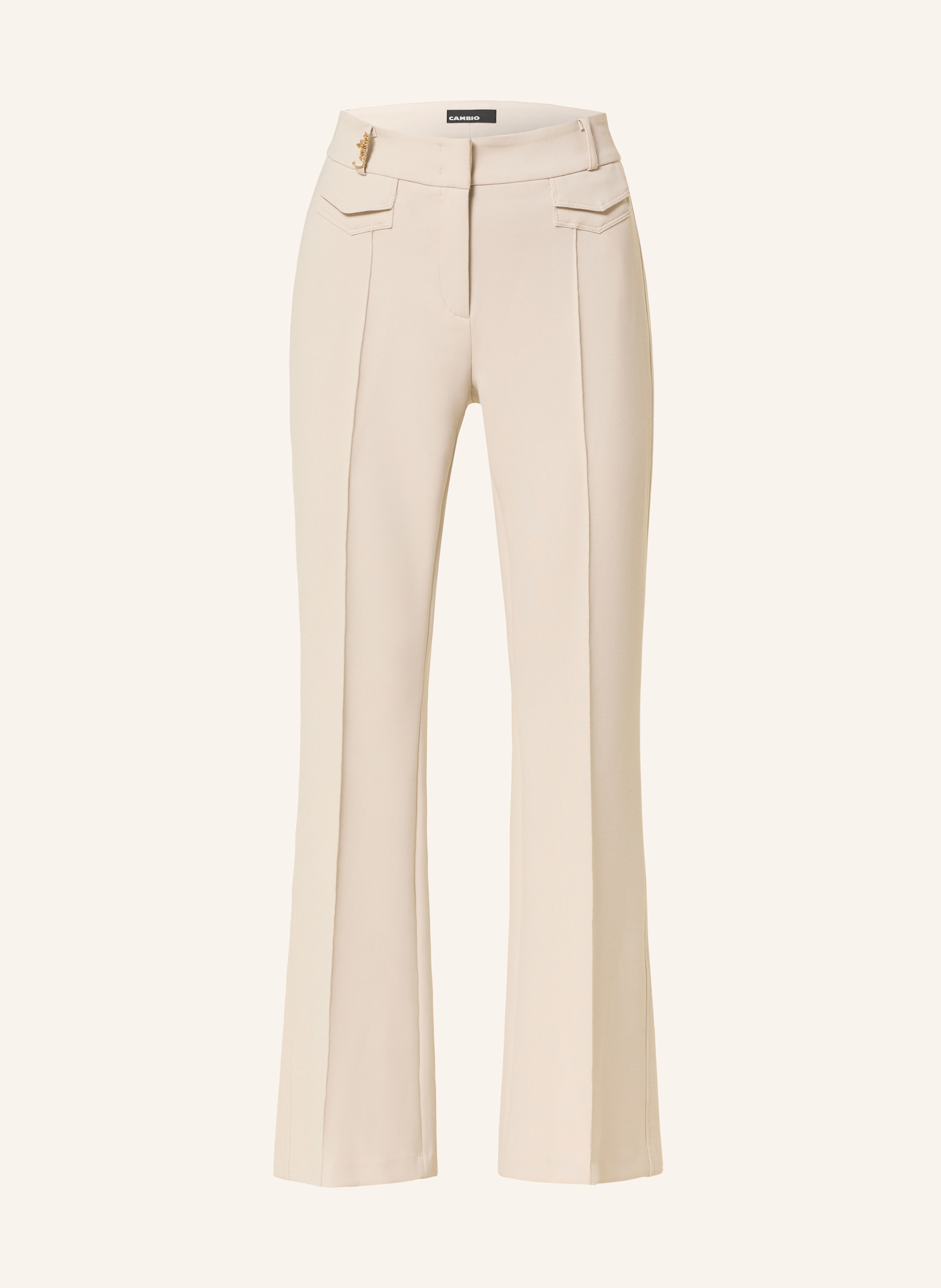 Cambio Flared Jeans Fawn weiss