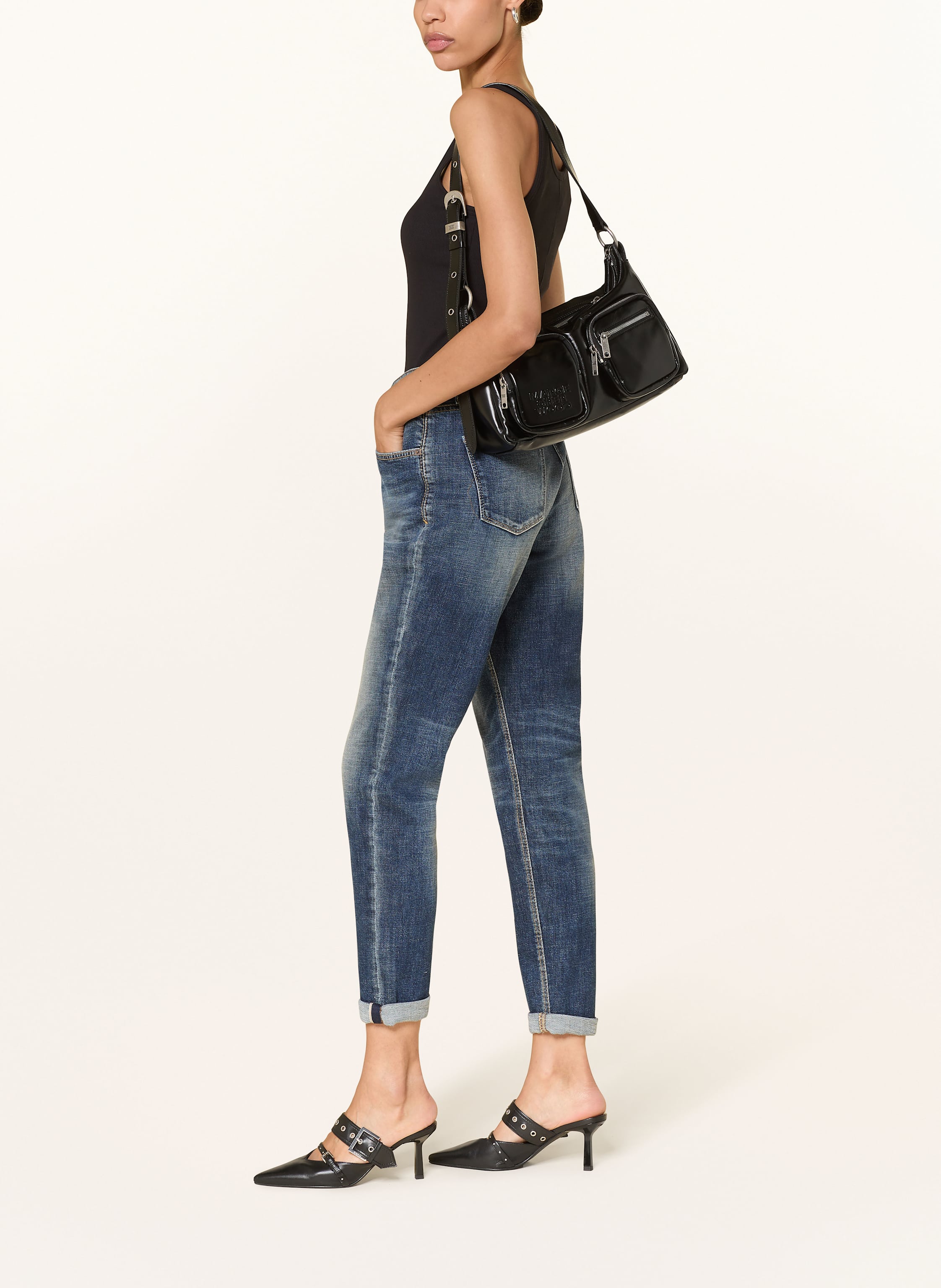 Thumbnail - Cambio Boyfriend Jeans Kerry blau