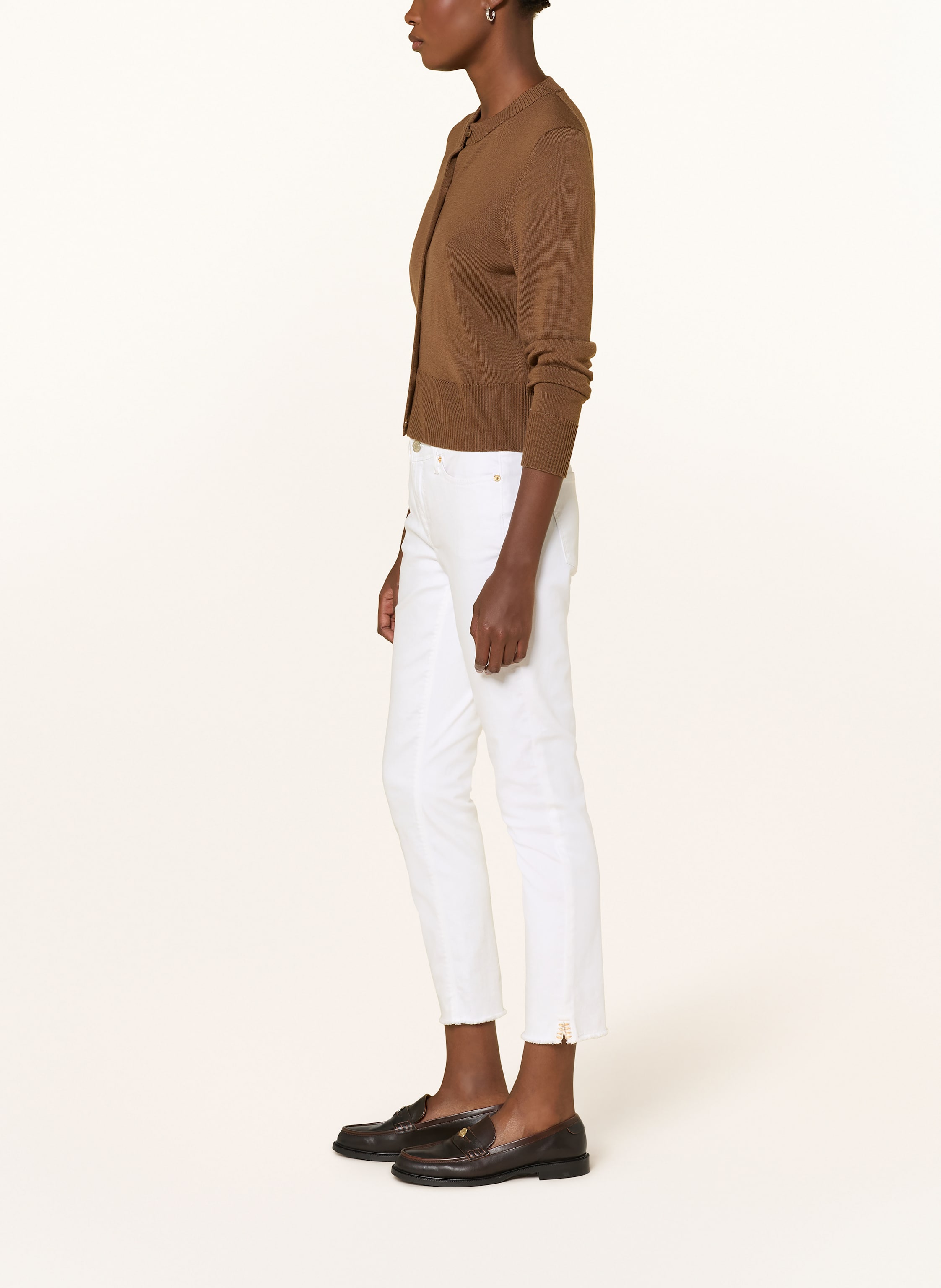 Thumbnail - Cambio Cropped Jeans Piper weiss