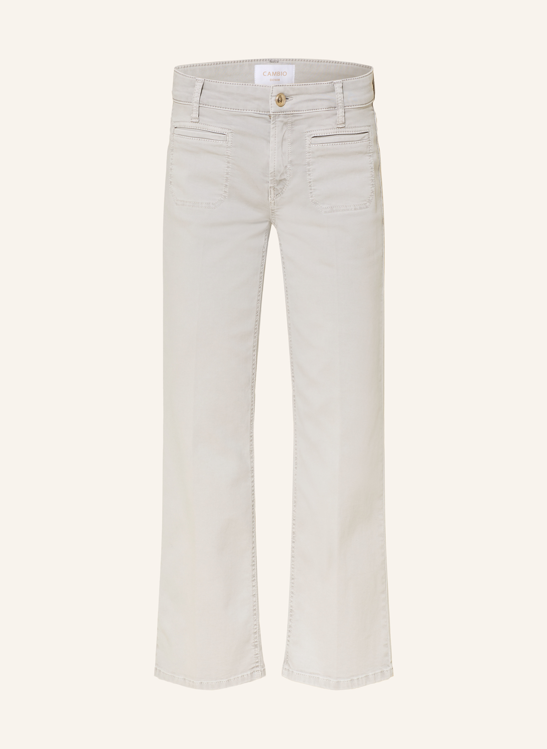 Cambio Cropped Jeans Tess grau