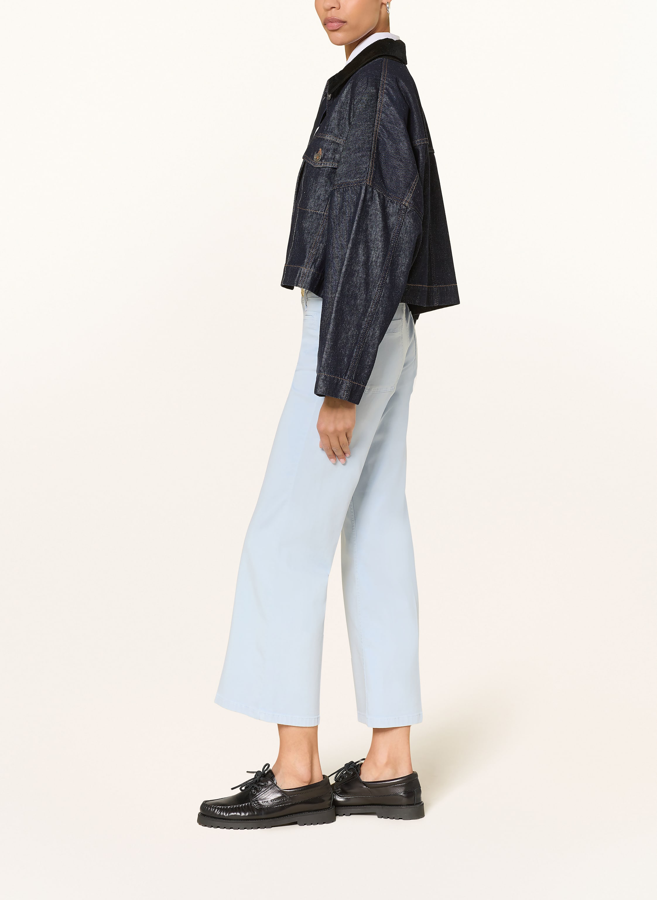 Thumbnail - Cambio Cropped Jeans Tess blau