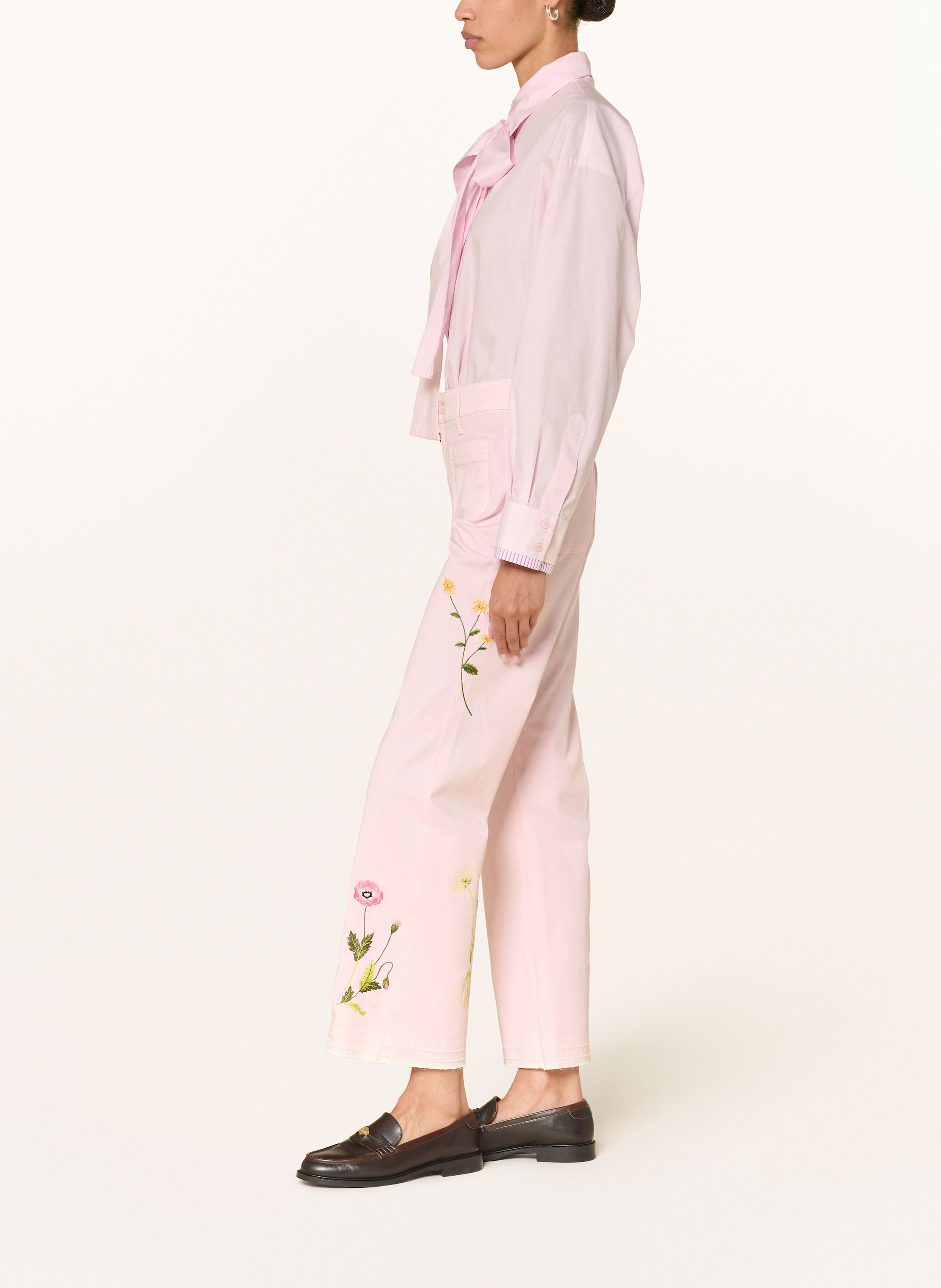 Thumbnail - Cambio Flared Jeans Tess rosa