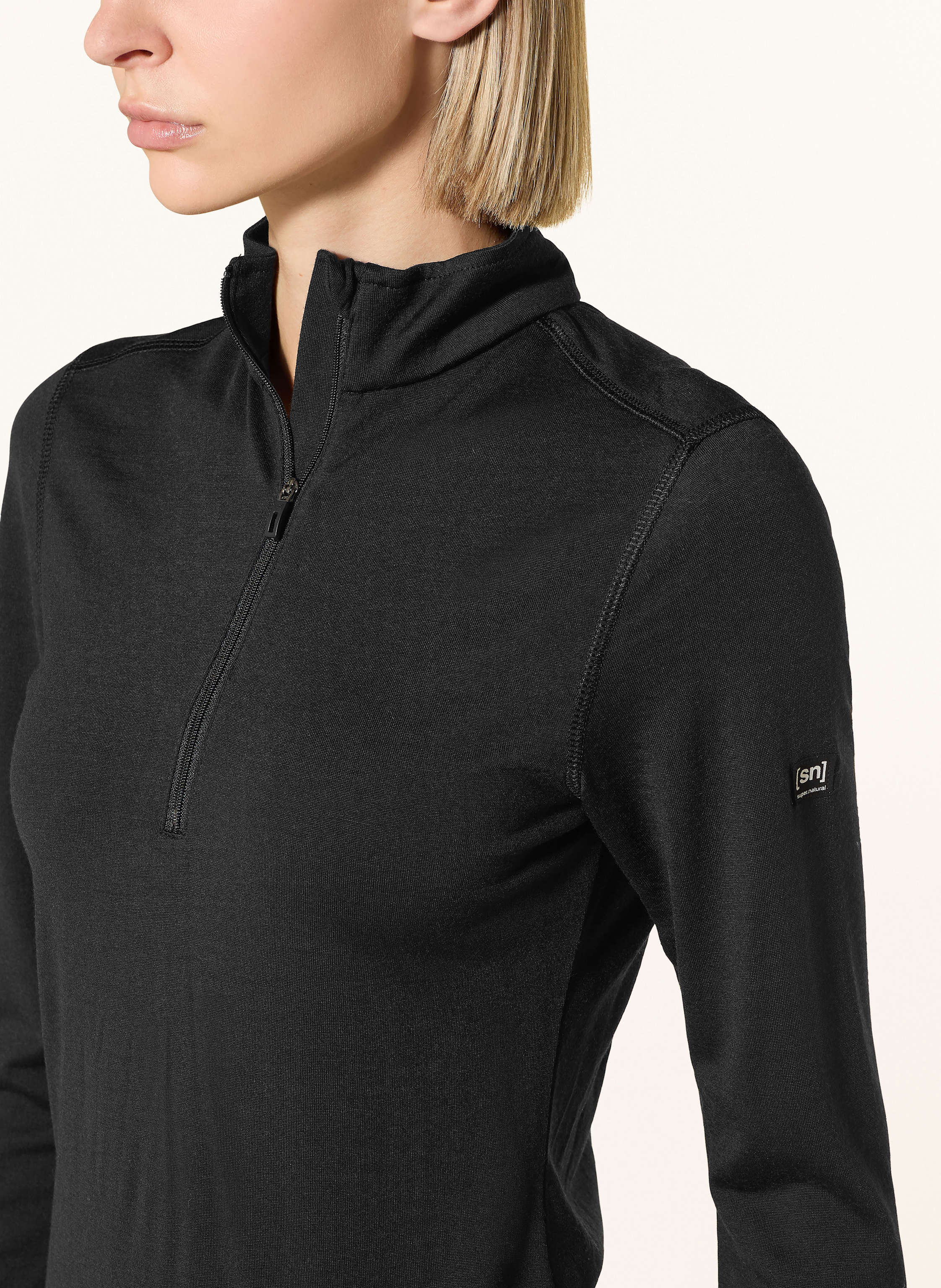 Thumbnail - Super.Natural Midlayer arctic230 Mit Merinowolle schwarz