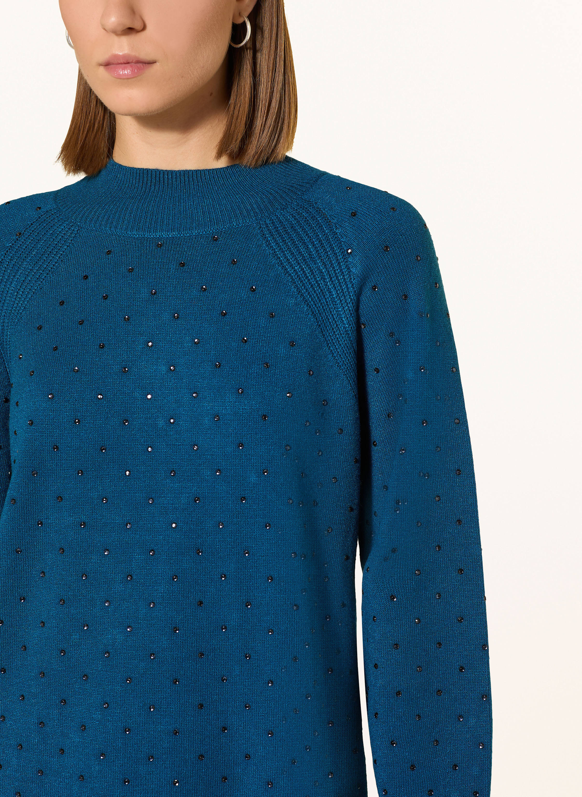 Thumbnail - Phase Eight Strickkleid Tala Mit Schmucksteinen blau