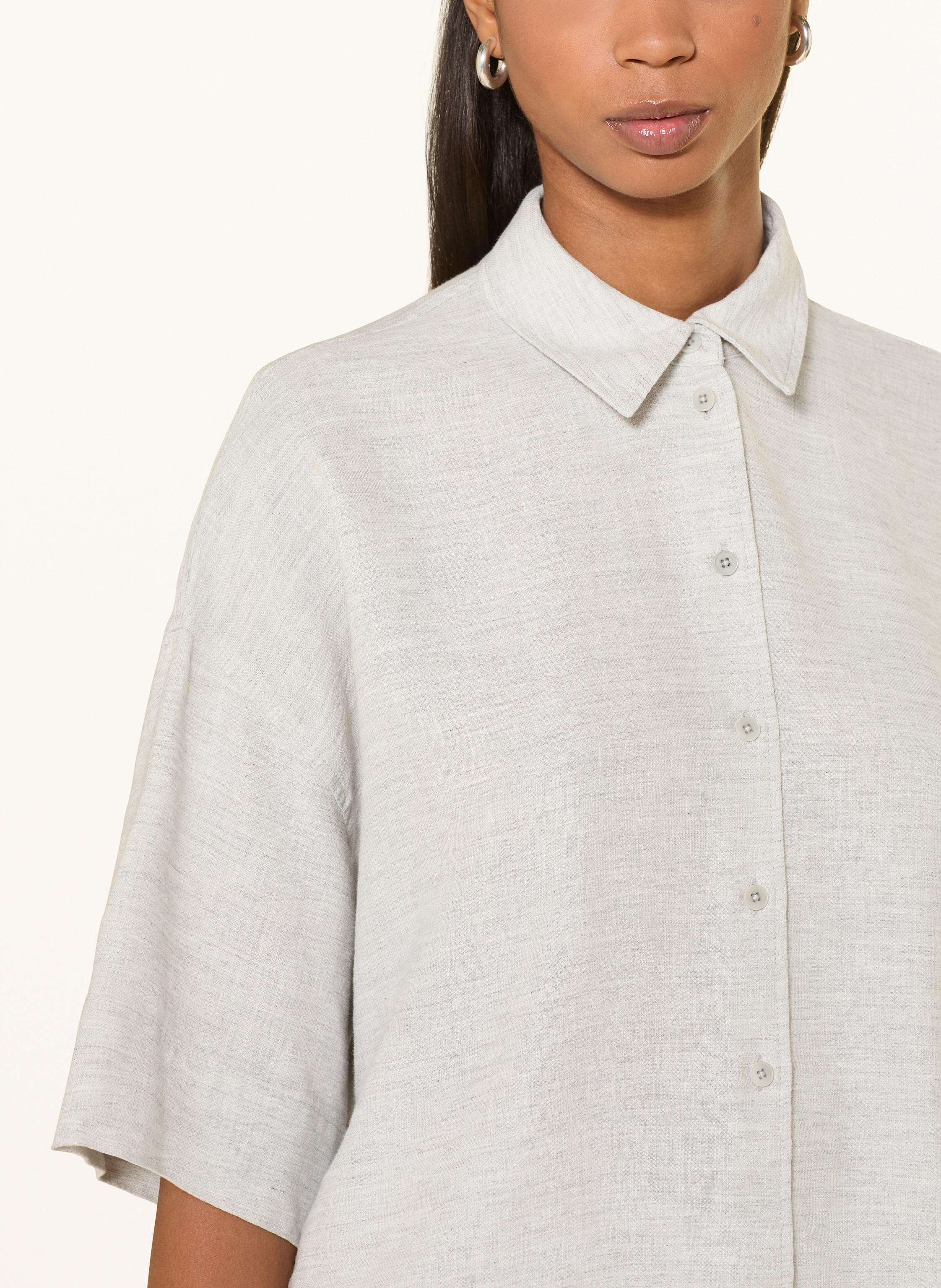 Thumbnail - Drykorn Hemdbluse Yarika Mit Leinen grau