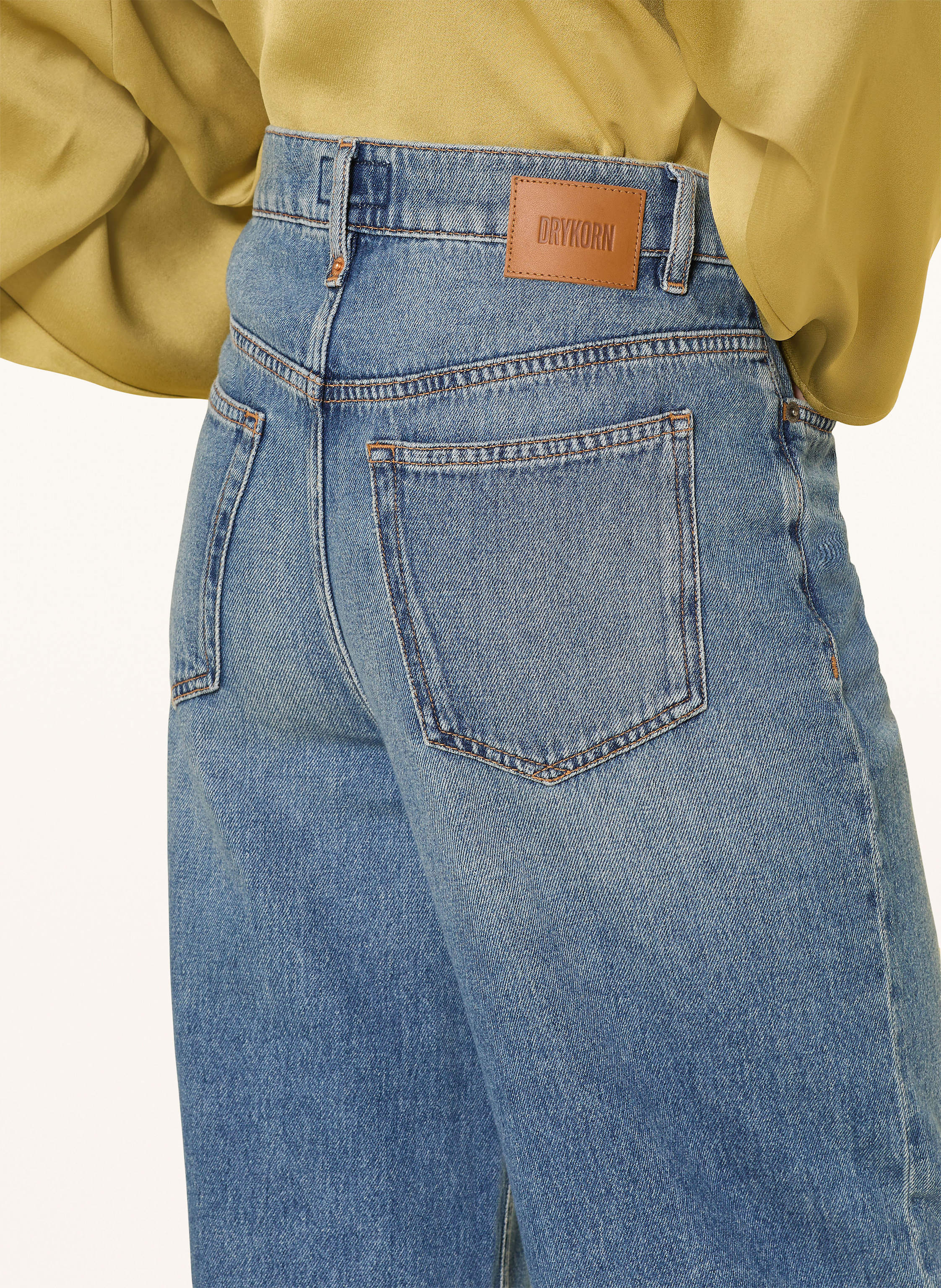 Thumbnail - Drykorn Wide Leg Jeans Flung blau