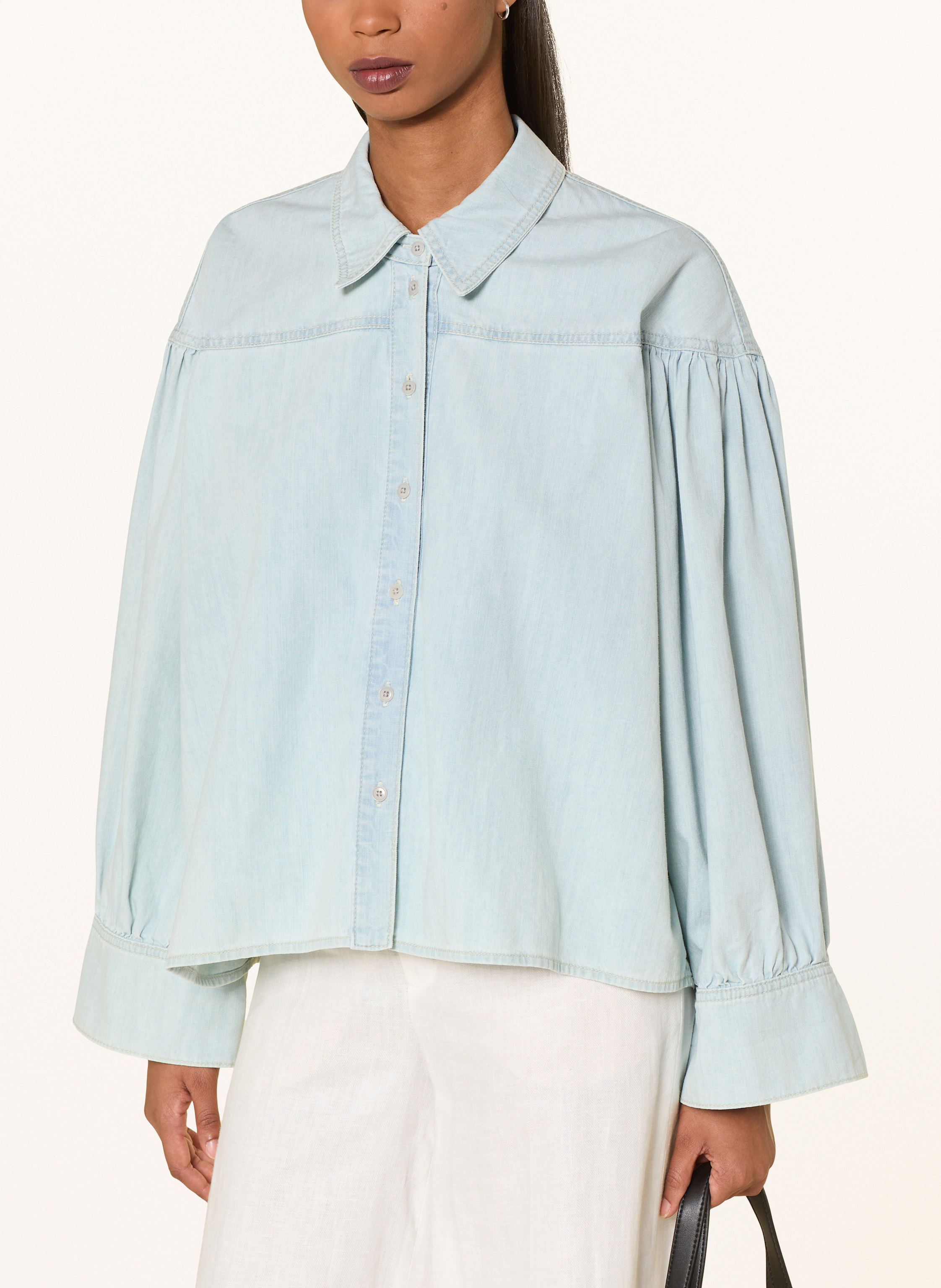 Thumbnail - Drykorn Hemdbluse Seleni blau