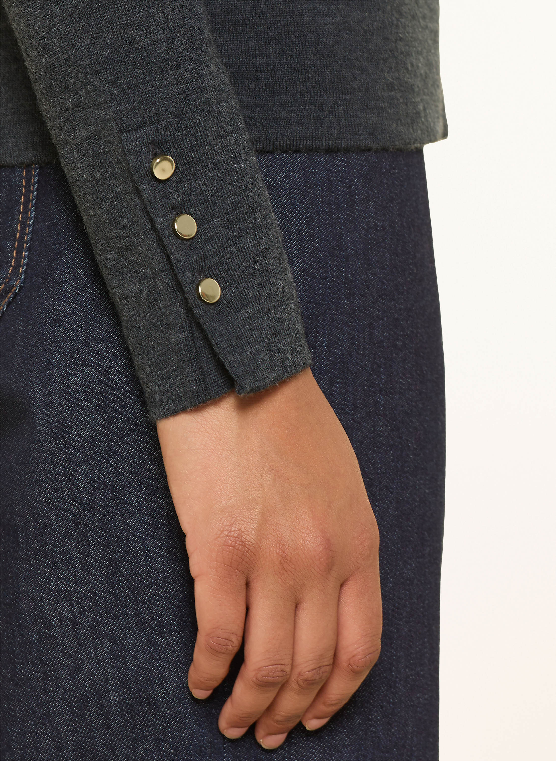 Thumbnail - Hobbs Rollkragenpullover Lara grau