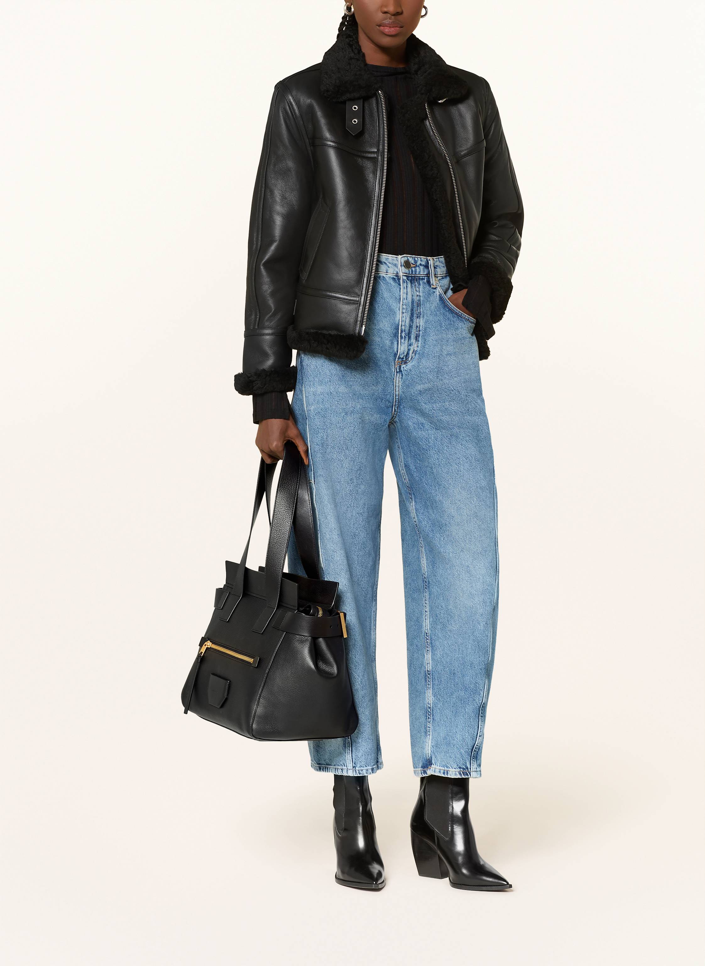 Thumbnail - Allsaints Schultertasche Perez schwarz