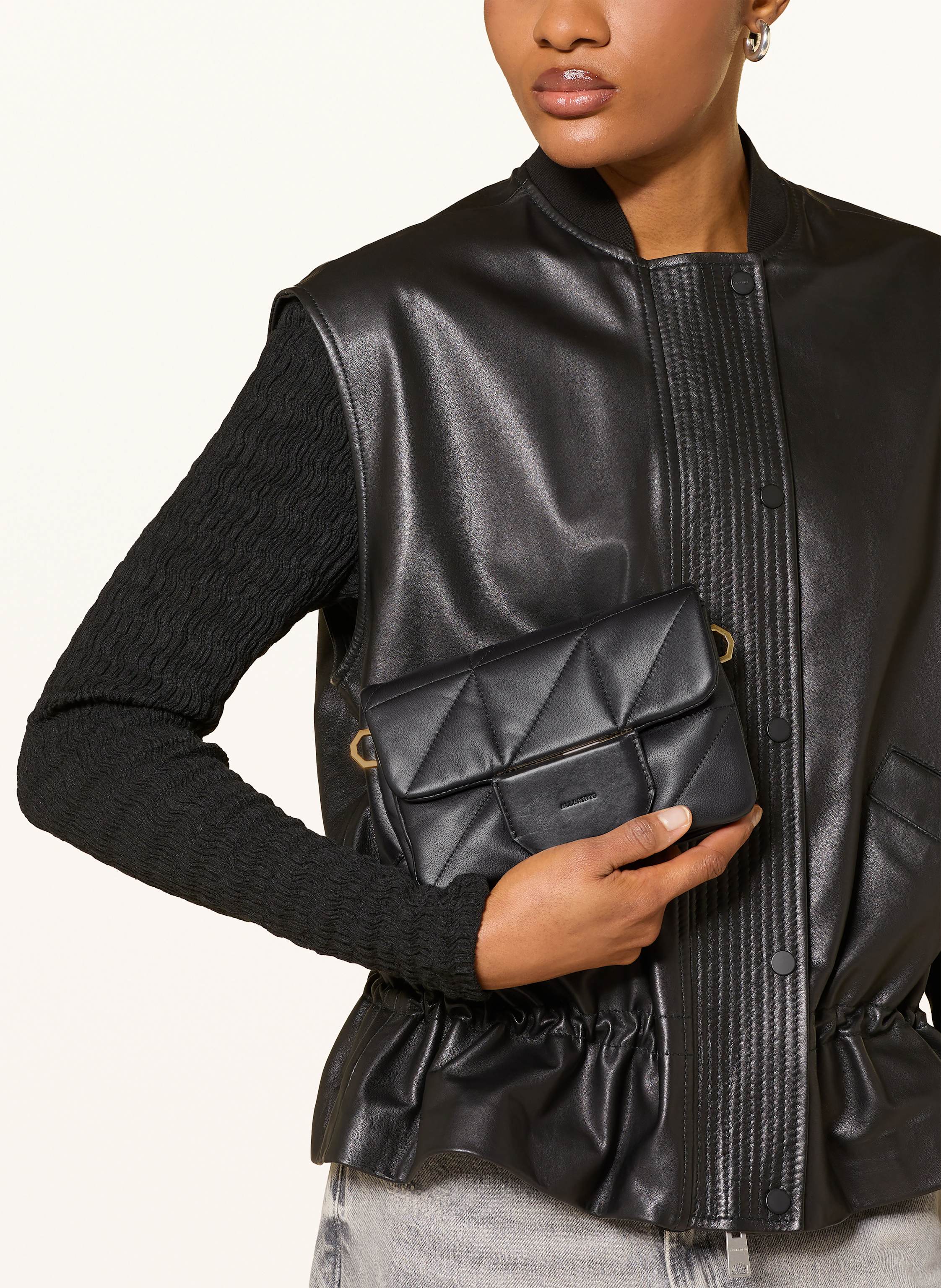 Thumbnail - Allsaints Umhängetasche Jupiter schwarz