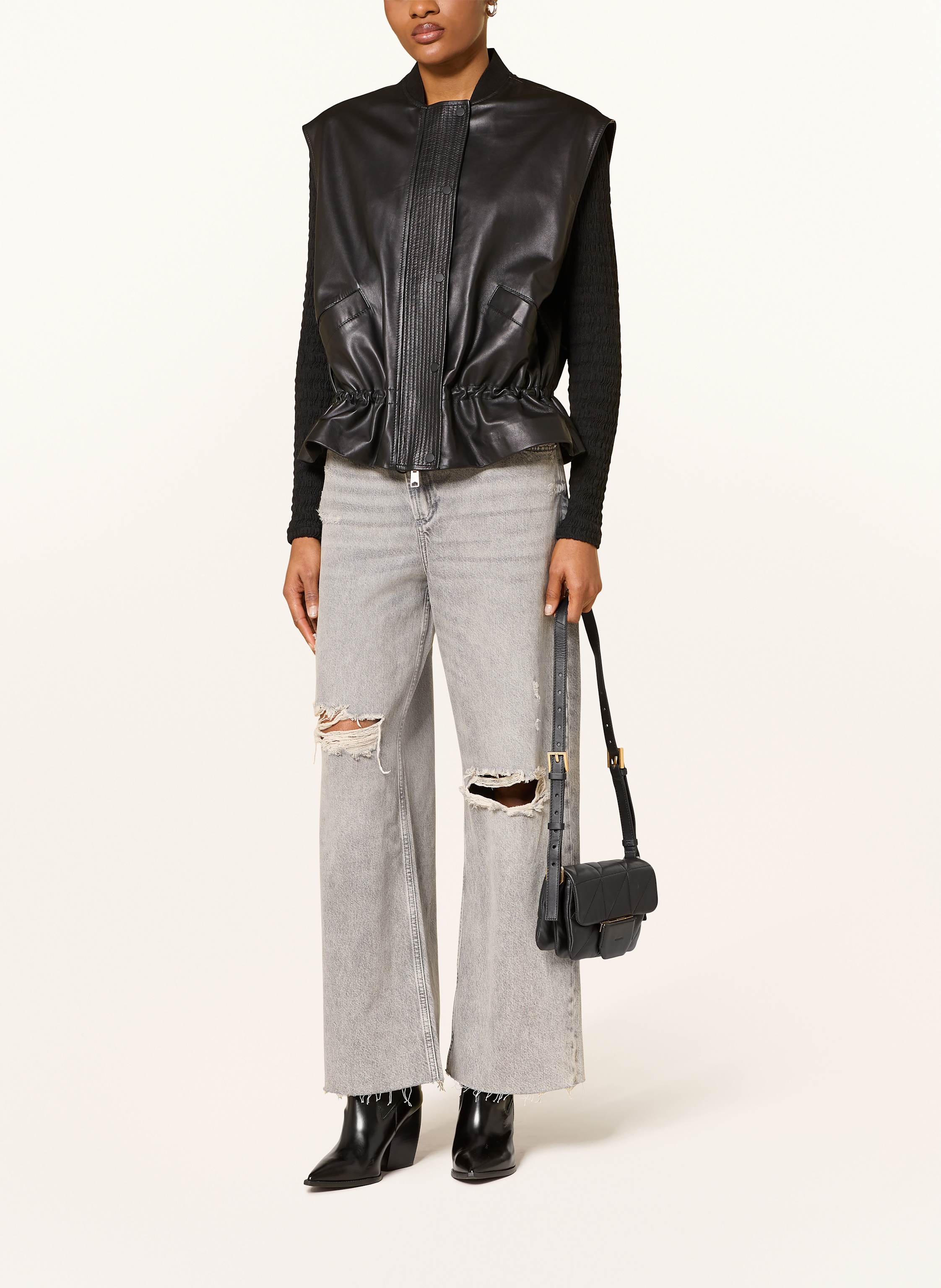 Thumbnail - Allsaints Umhängetasche Jupiter schwarz