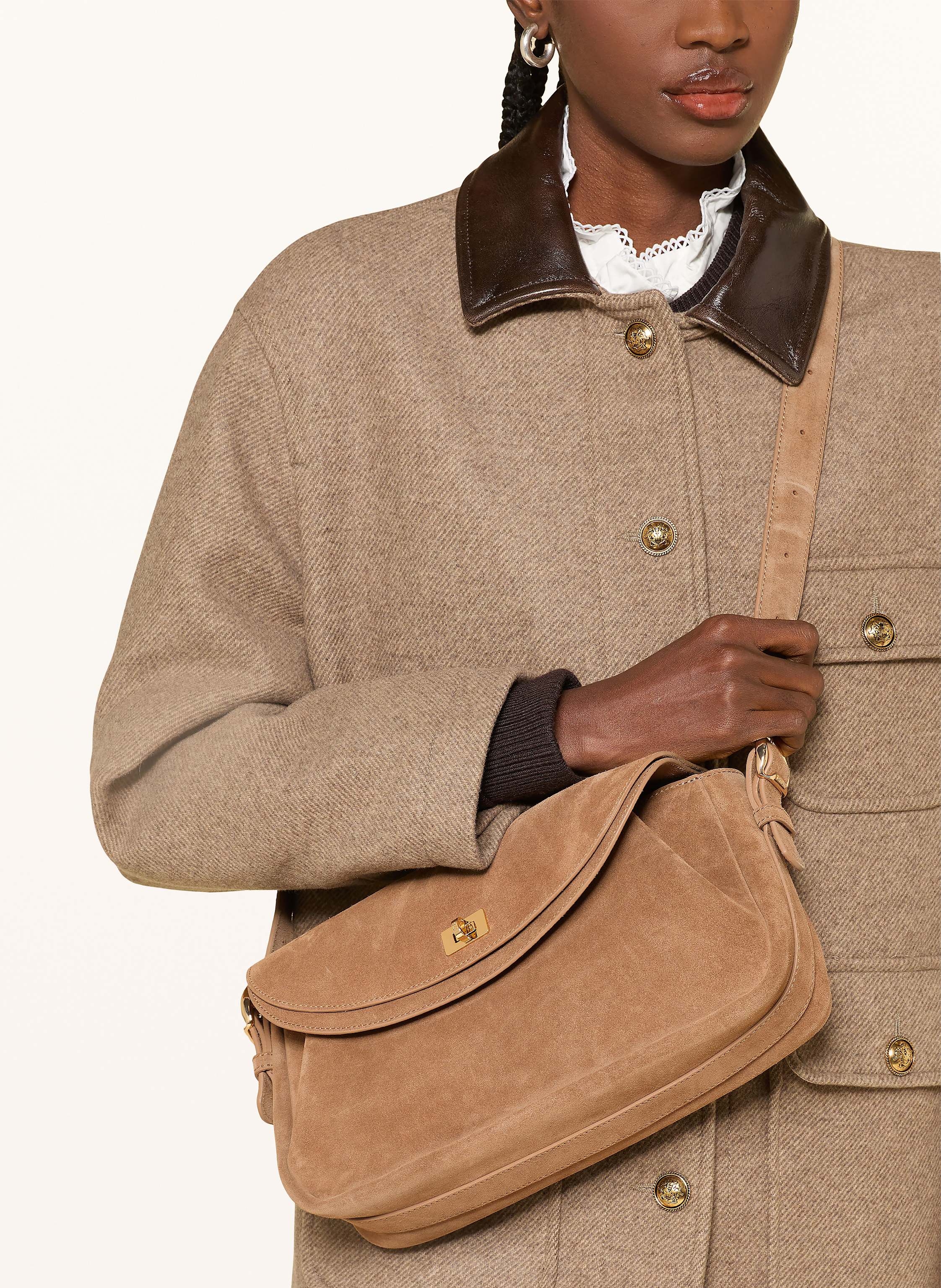 Thumbnail - Sandro Umhängetasche beige