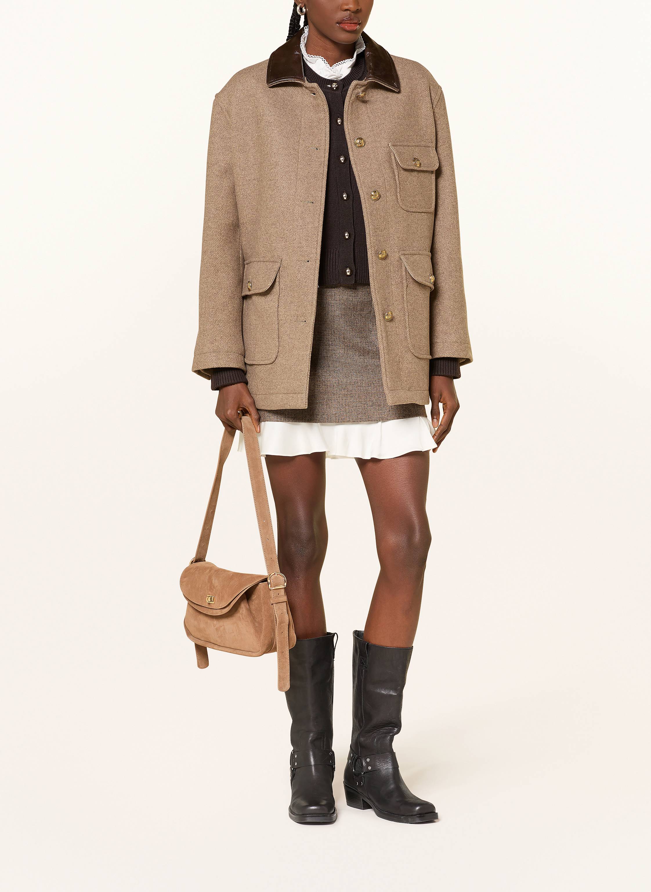 Thumbnail - Sandro Umhängetasche beige