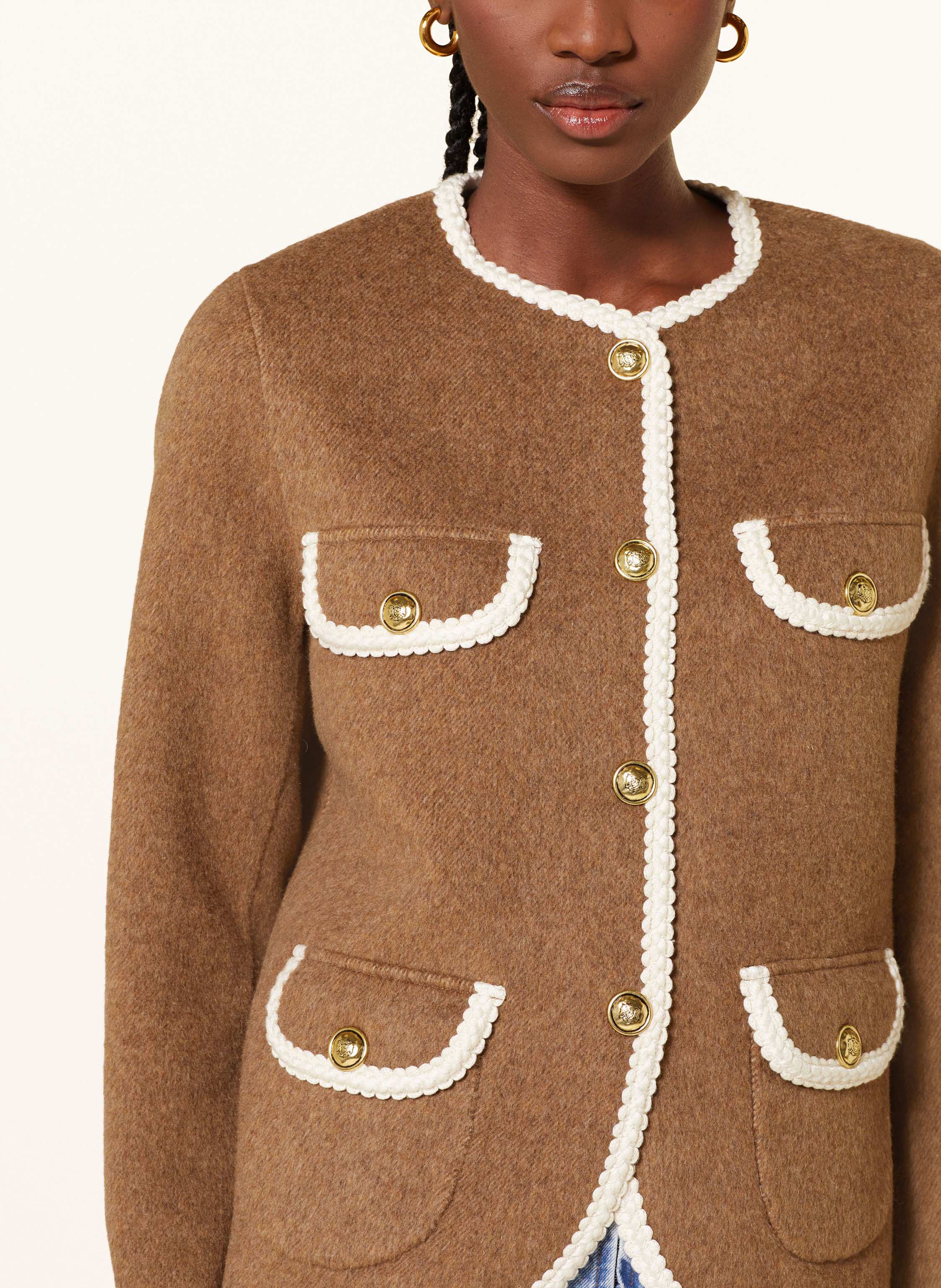 Thumbnail - Sandro Kastenjacke beige