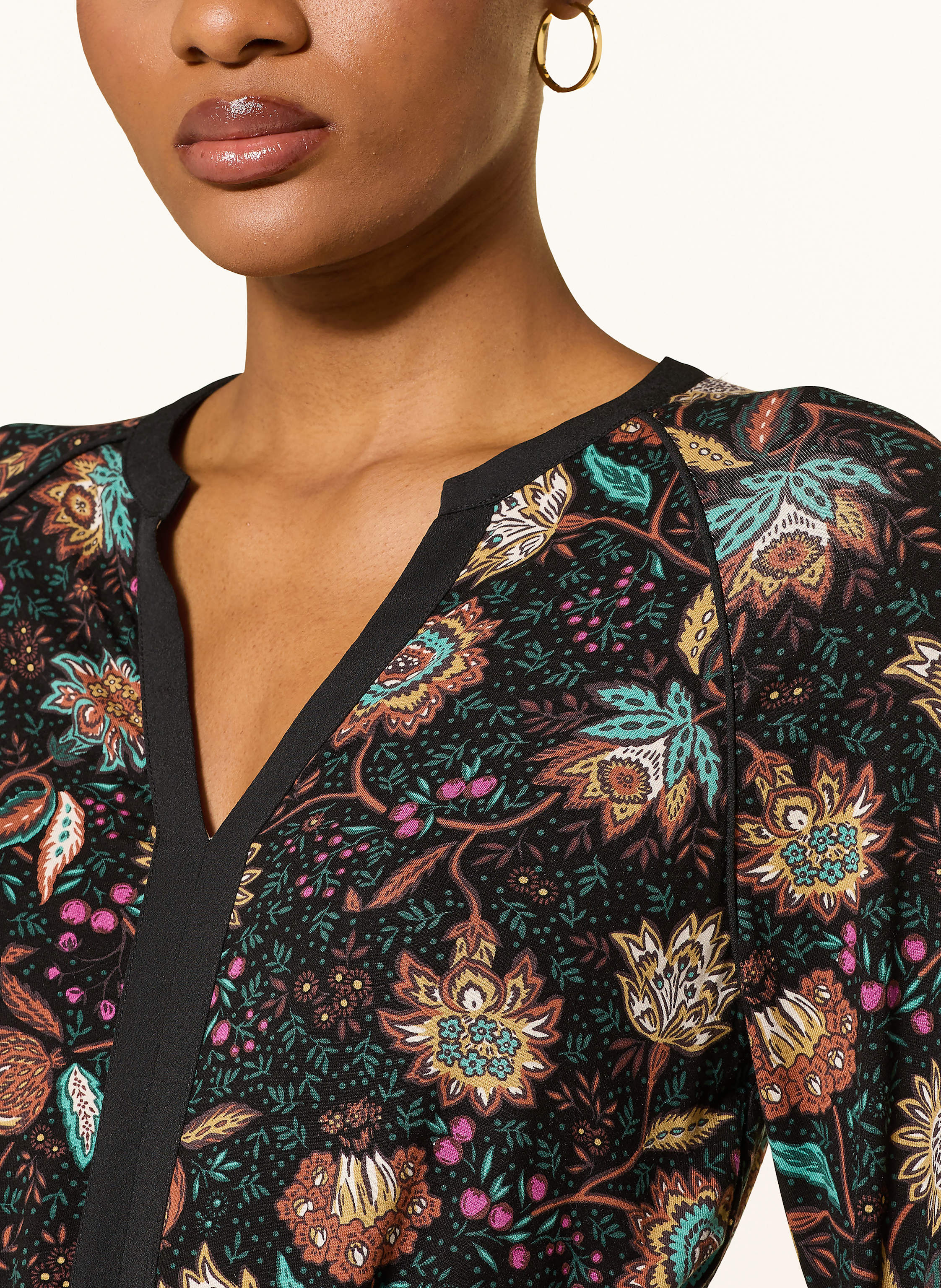 Thumbnail - Hobbs Blusenshirt Zelia Aus Jersey schwarz