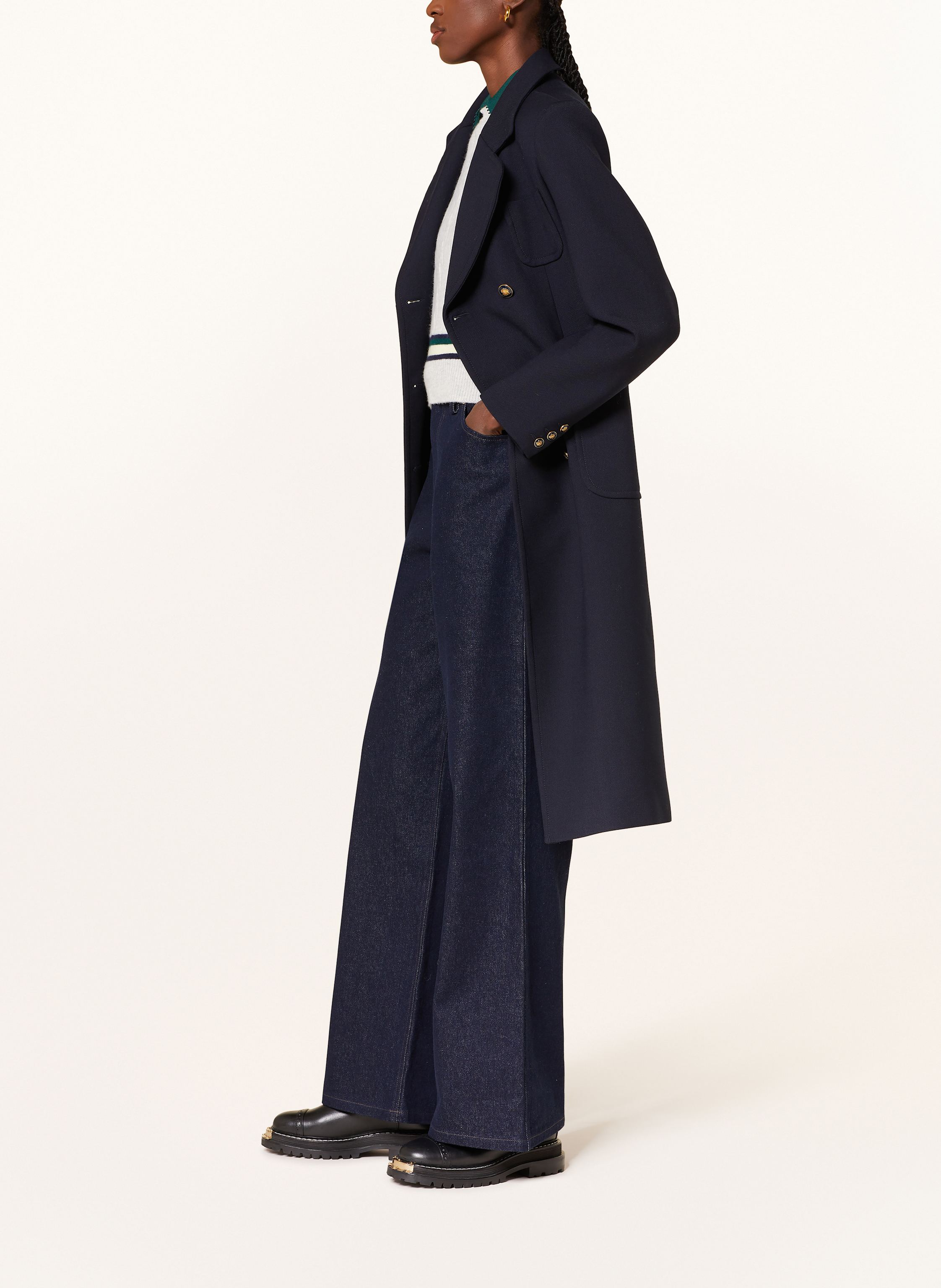 Thumbnail - Sandro Wide Leg Jeans blau