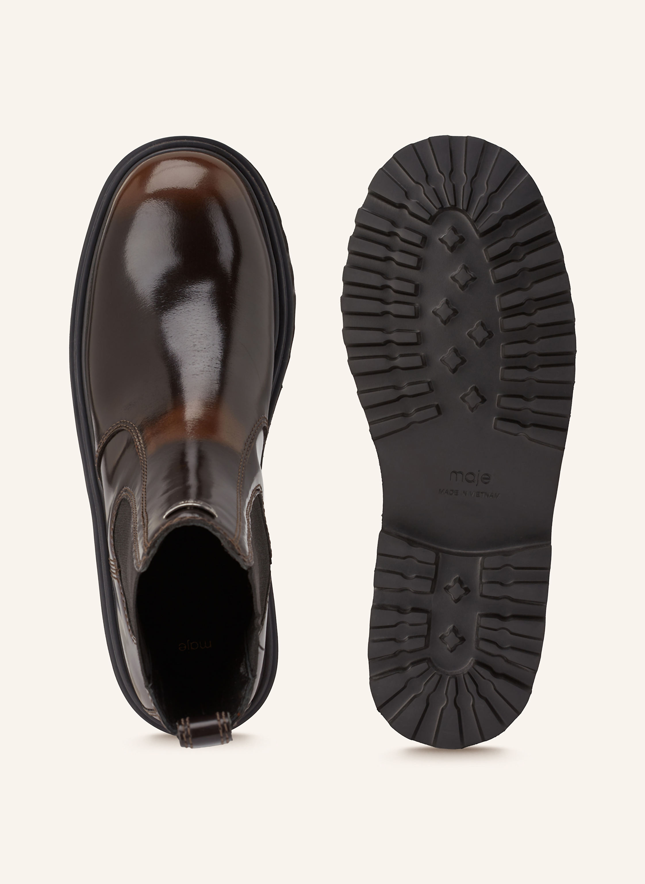 Thumbnail - Maje Chelsea-Boots braun