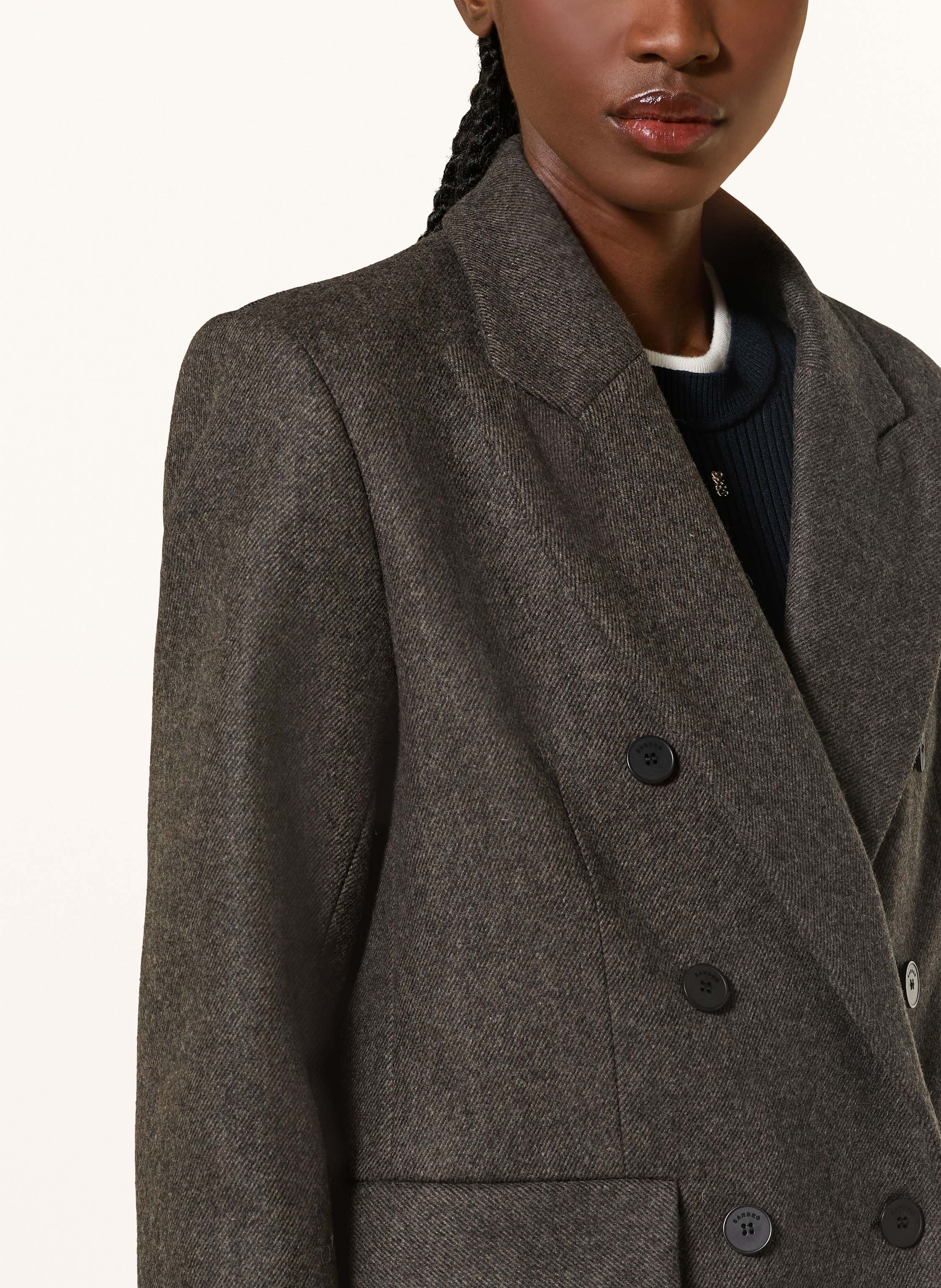 Thumbnail - Sandro Wollmantel grau