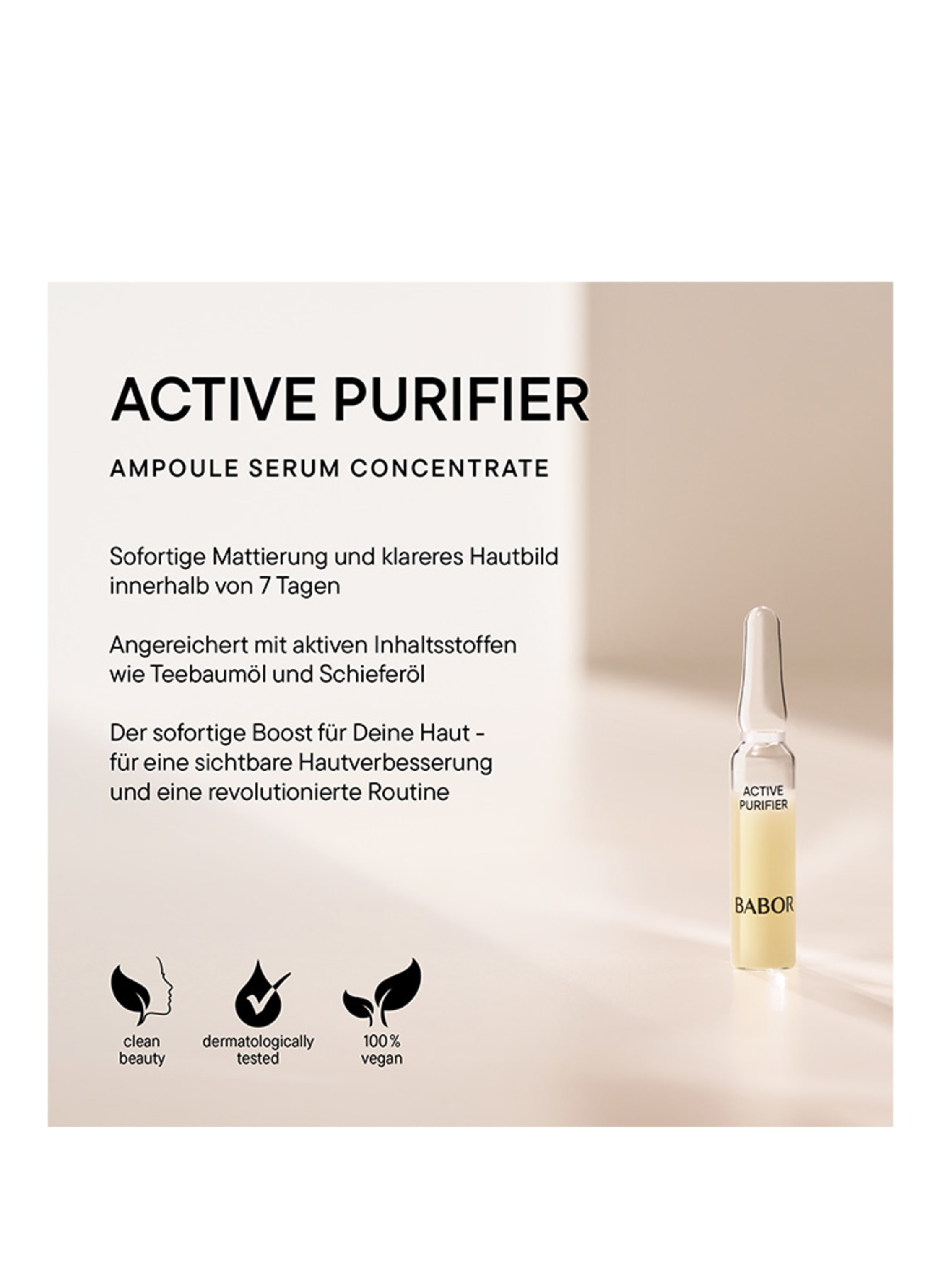 Thumbnail - Babor Ampoule Concentrates Active Purifier Ampullen (7 x 2 ml) 14 ml