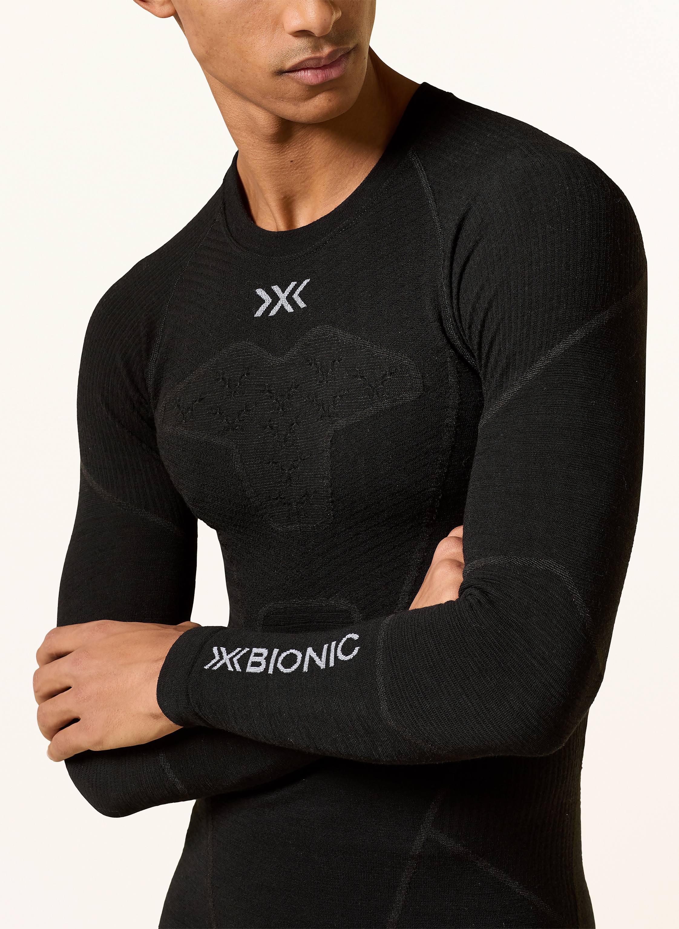 Thumbnail - X-Bionic Funktionswäsche-Shirt Symbio Merino Aus Merinowolle schwarz