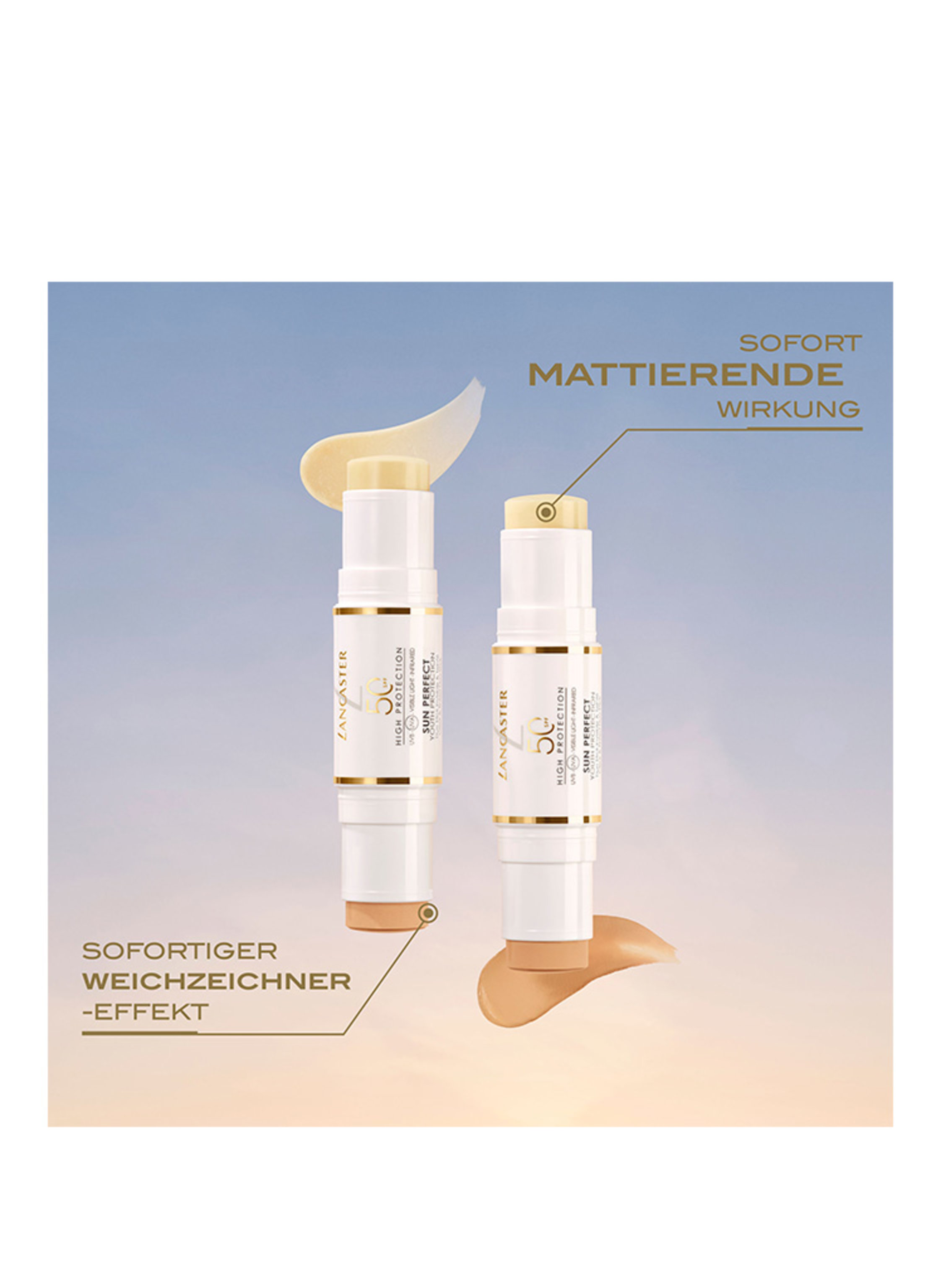 Thumbnail - Lancaster Sun Perfect spf50 Sun Clear & Tinted Stick 12 g