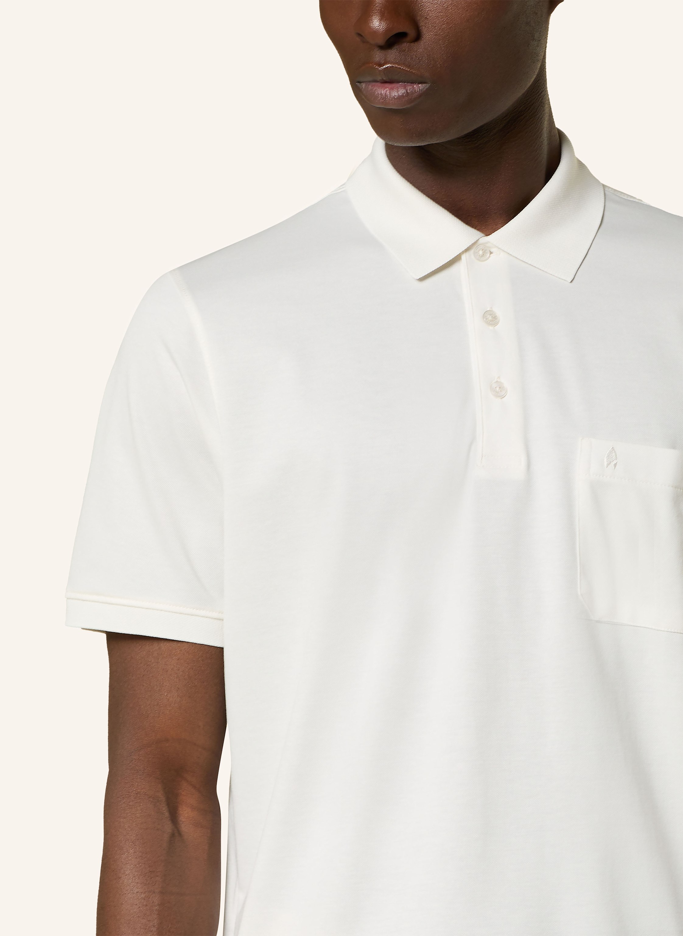 Thumbnail - Ragman Piqué-Poloshirt weiss