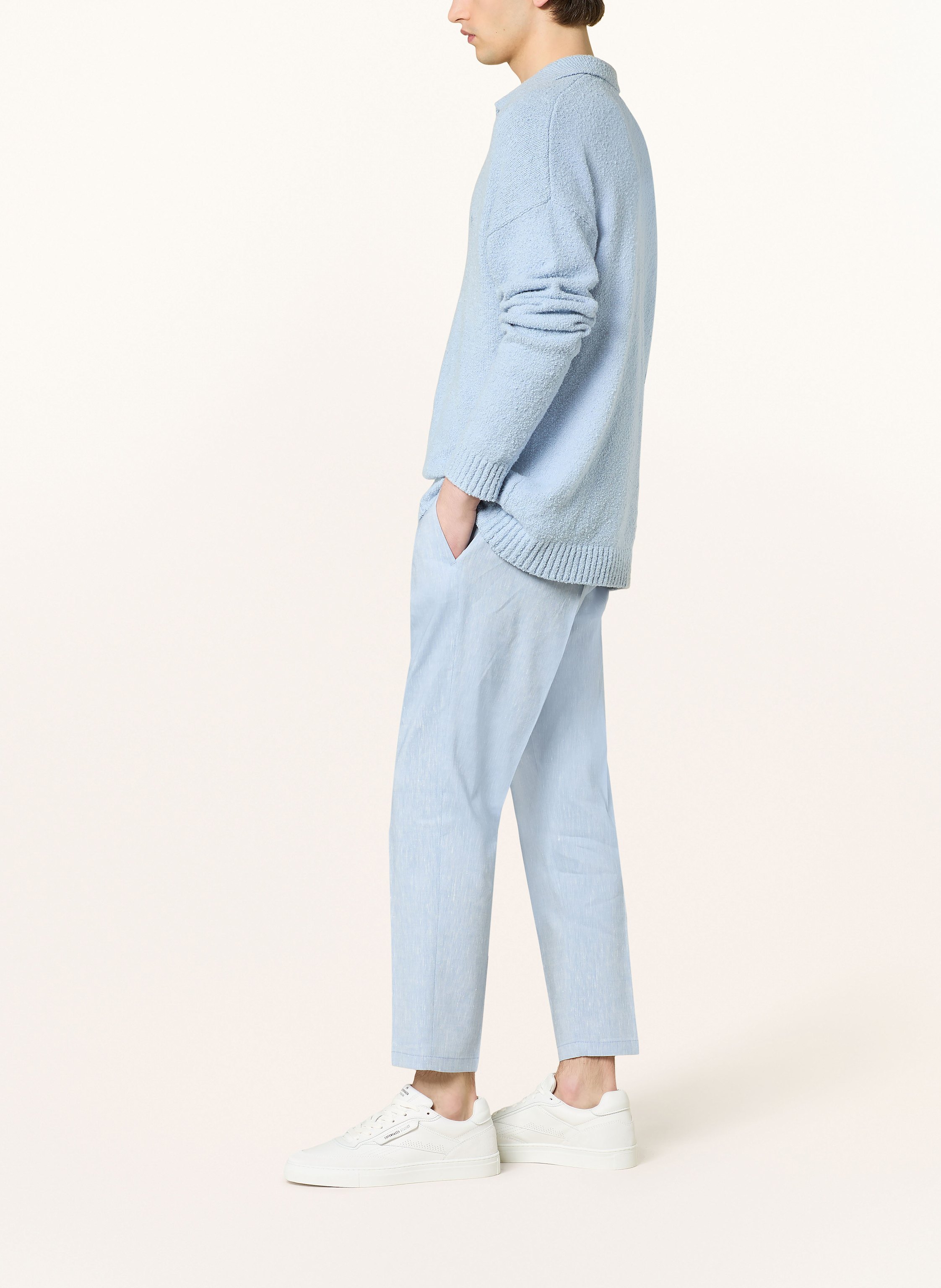 Thumbnail - Drykorn Anzughose Chasy Extra Slim Fit Mit Leinen blau