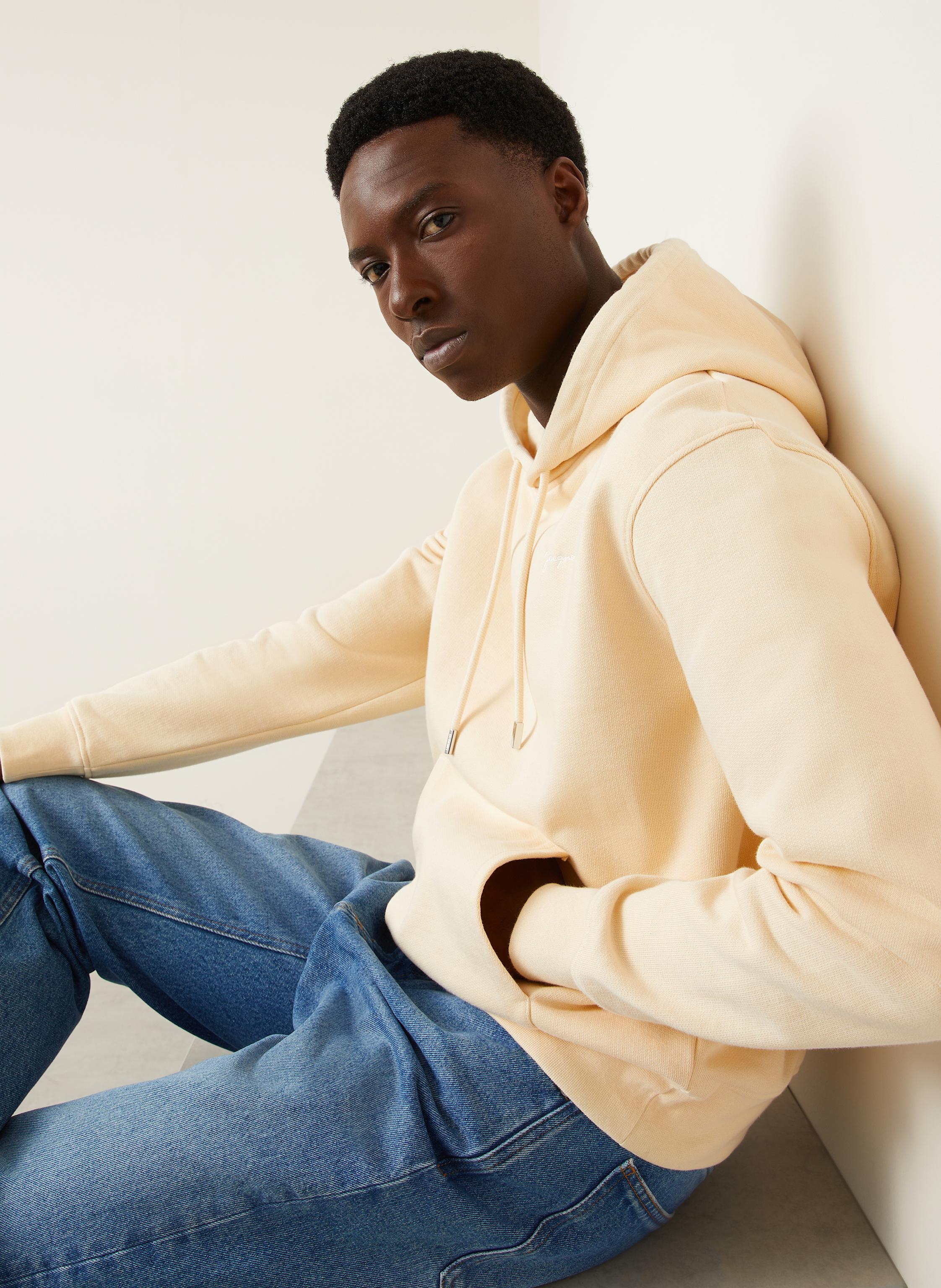 Thumbnail - Jacquemus Hoodie Le Sweatshirt Brode beige