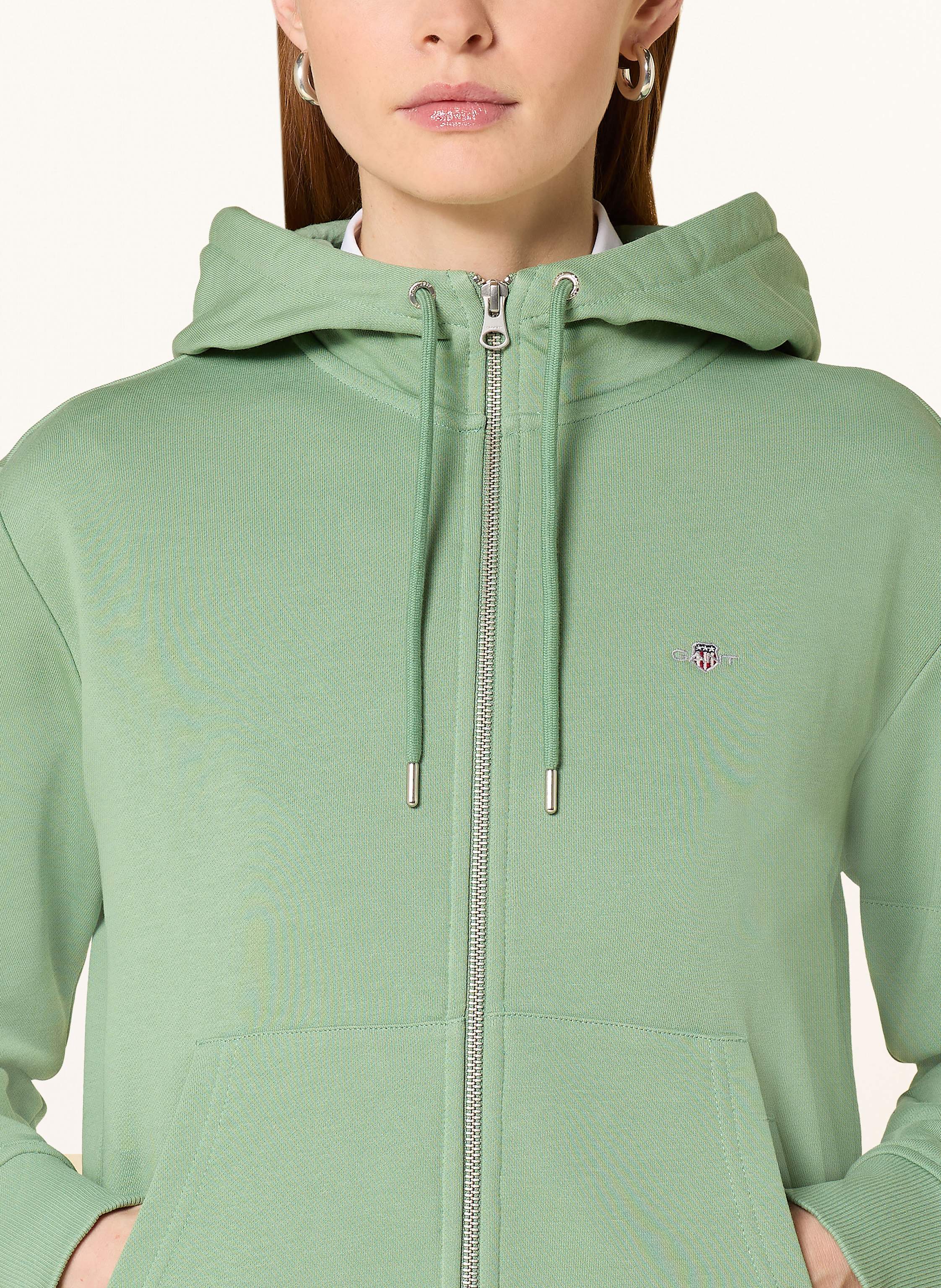 Thumbnail - Gant Sweatjacke gruen