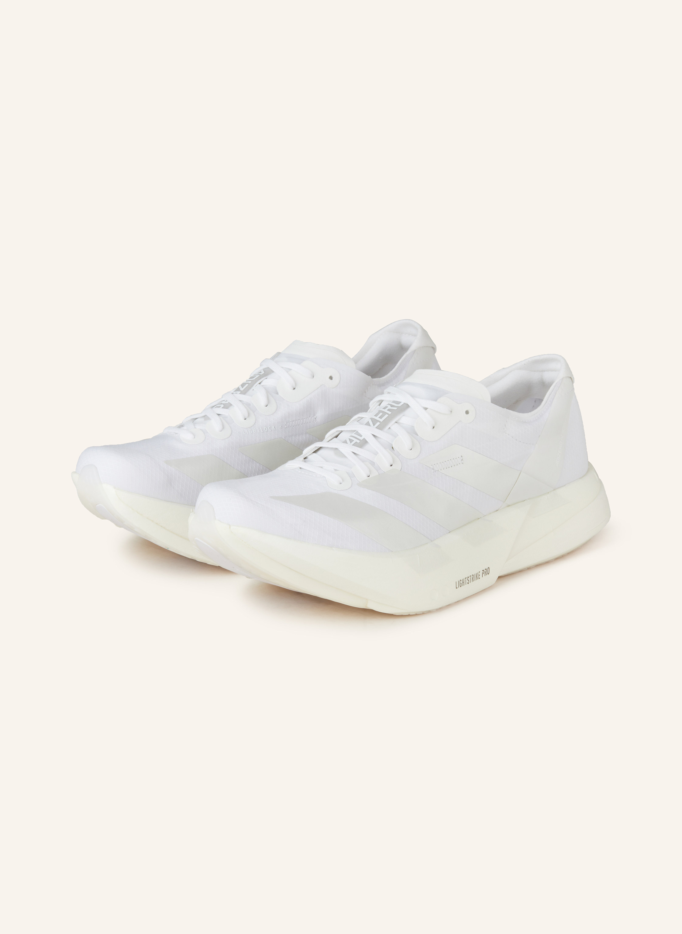 adidas ADIZERO ADIOS PRO 4 running shoes in white