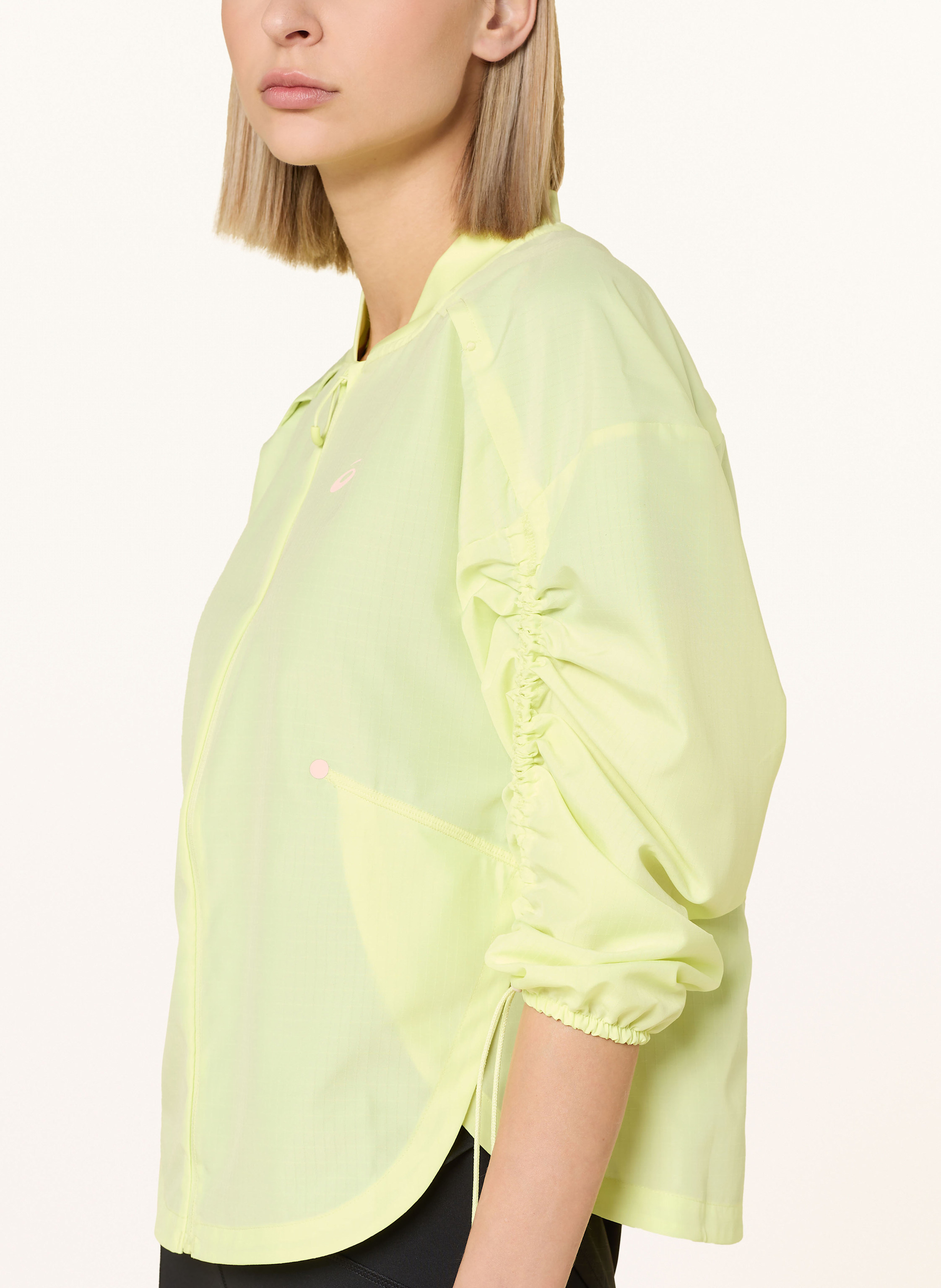 Thumbnail - Asics Laufjacke Nagino gelb