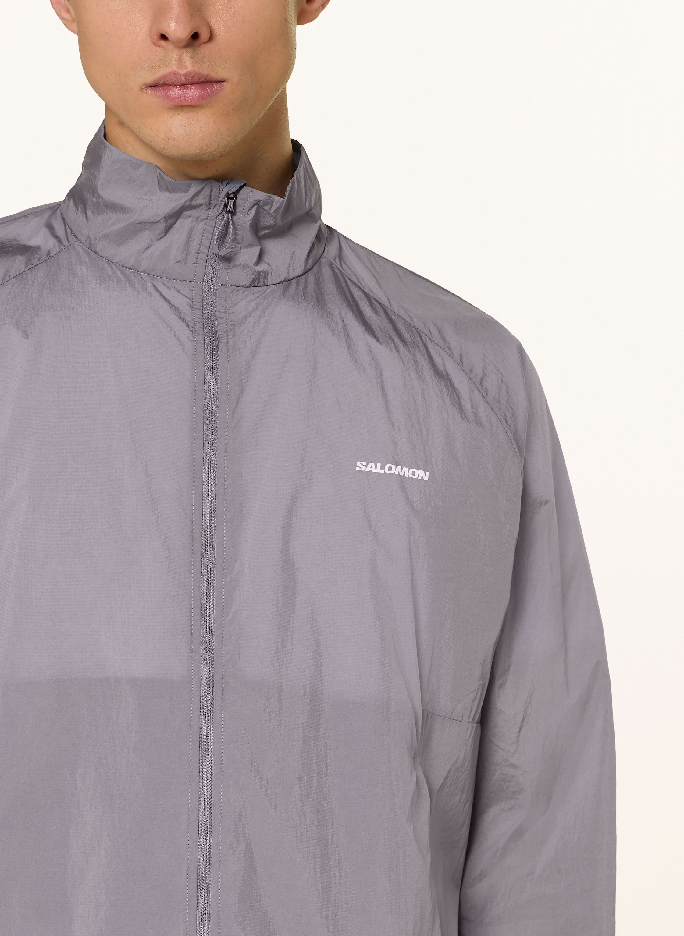 Thumbnail - Salomon Laufjacke Shakeout Fly blau
