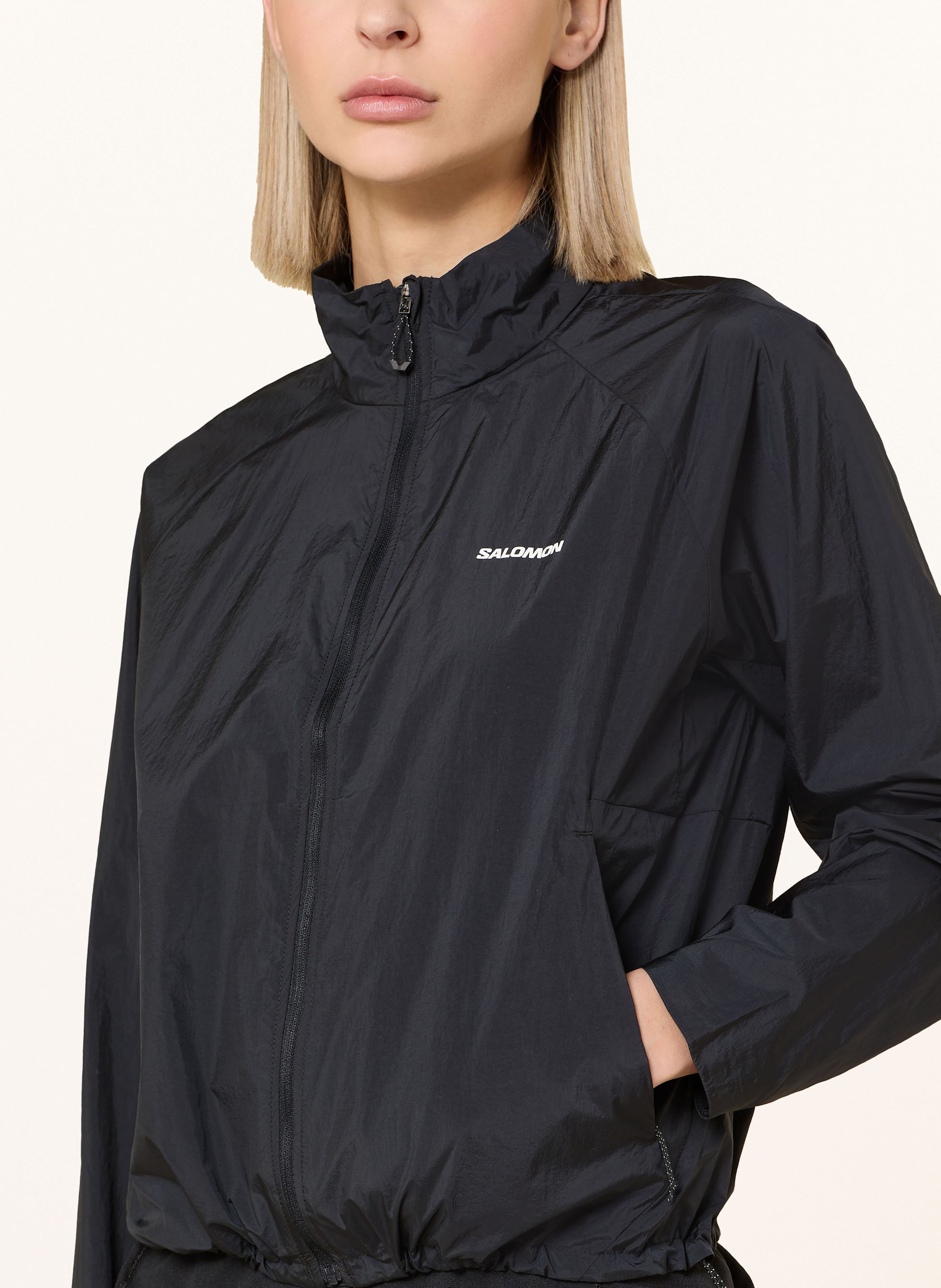 Thumbnail - Salomon Laufjacke Shakeout Fly schwarz