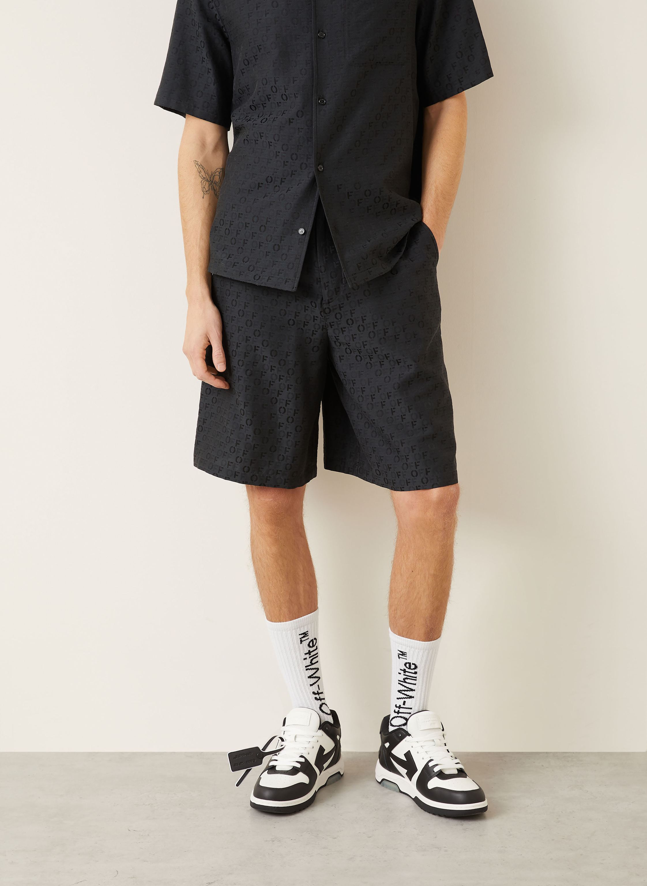 Thumbnail - Off-White Shorts Mit Seide schwarz