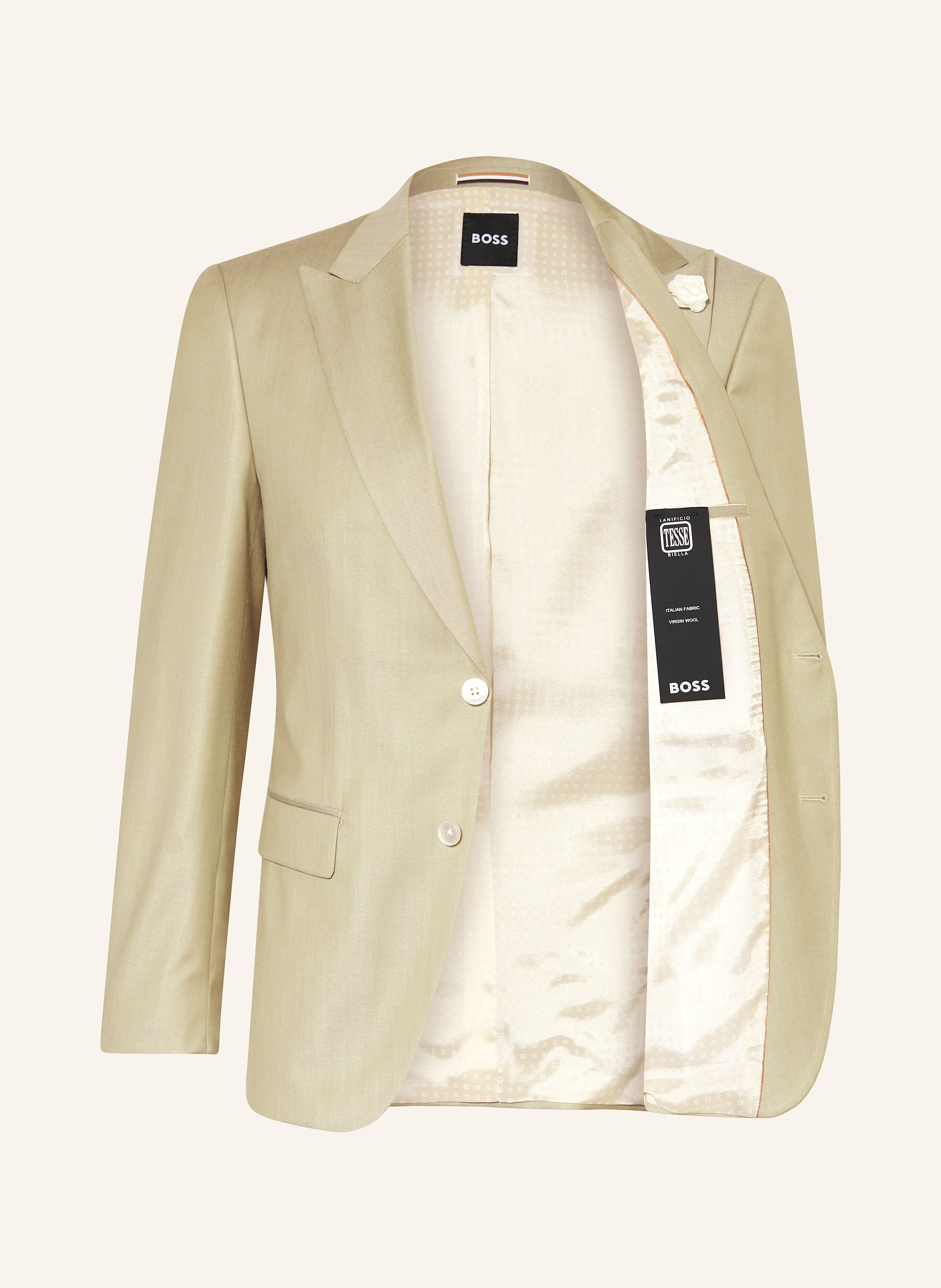 Thumbnail - Boss Anzugsakko Hutson Slim Fit gruen