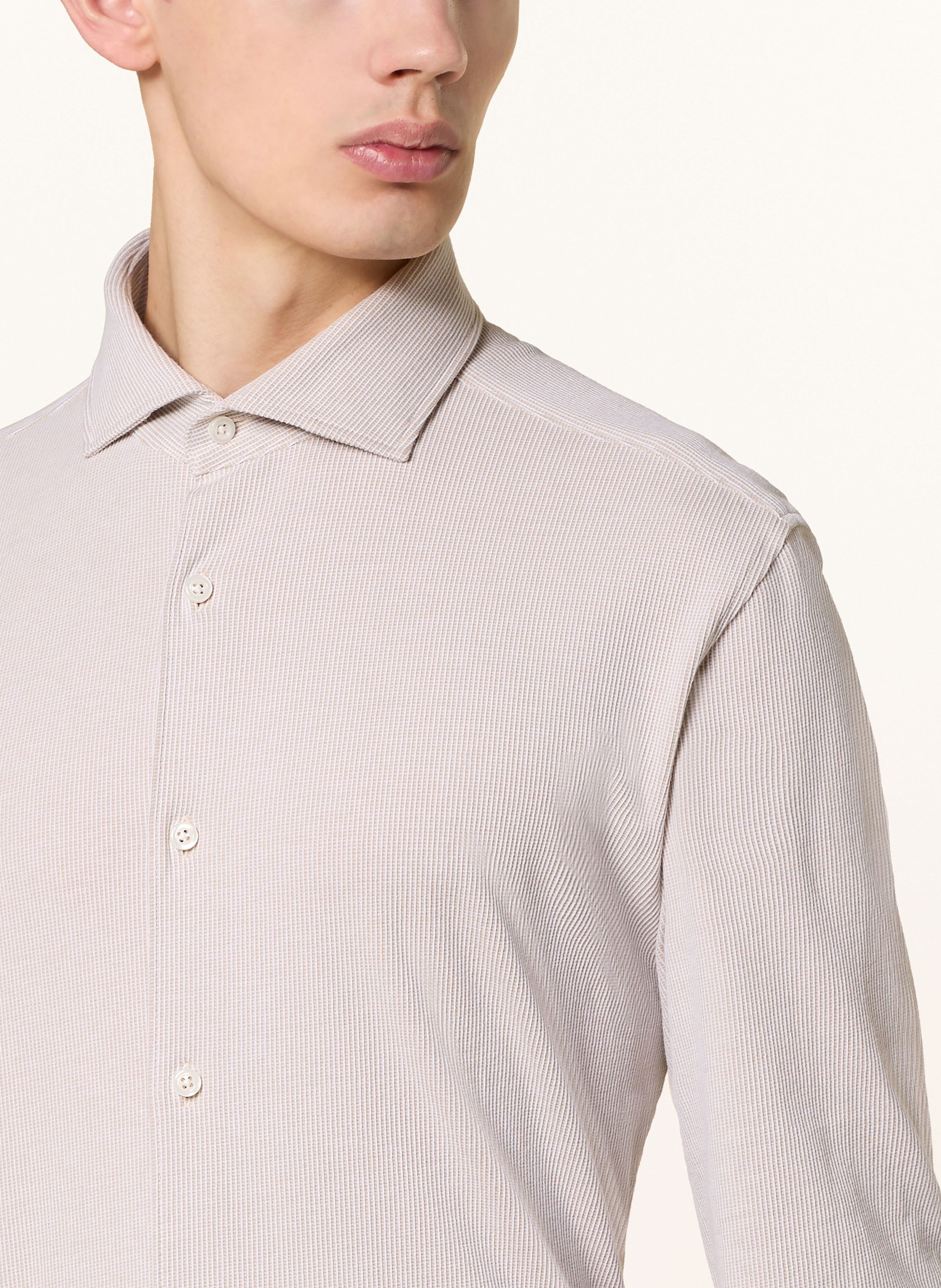 Thumbnail - Boss Hemd Hal Casual Fit beige