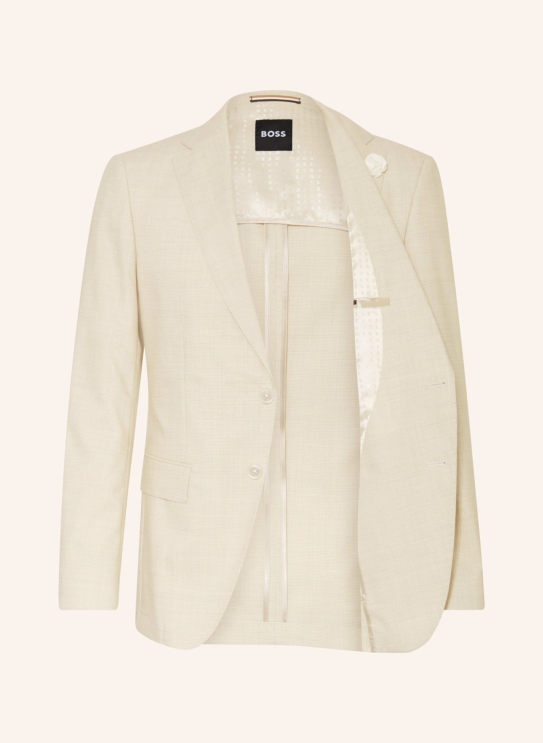 Thumbnail - Boss Anzugsakko Hutson Slim Fit weiss