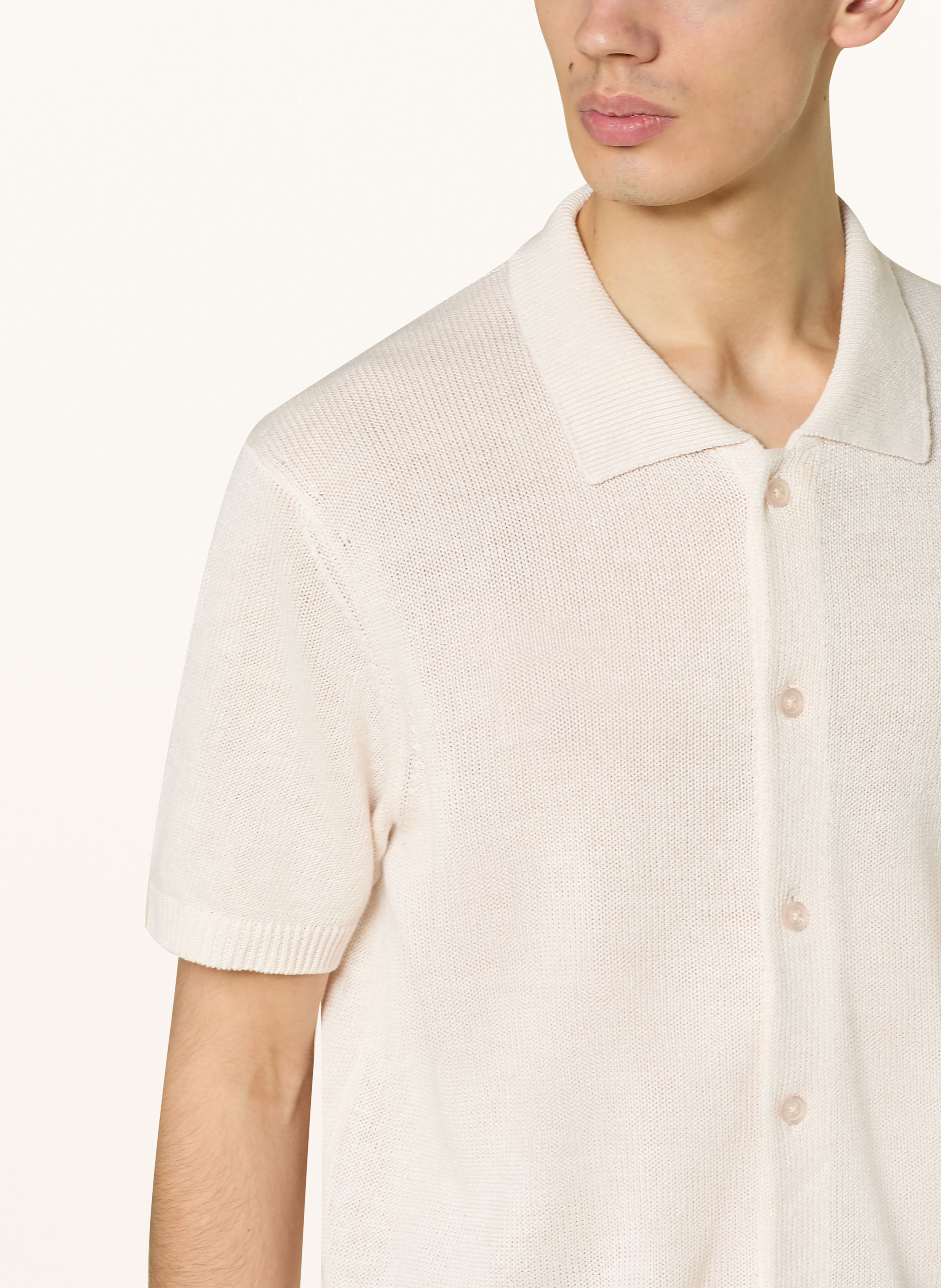 Thumbnail - Paul Strickhemd Comfort Fit Aus Leinen weiss