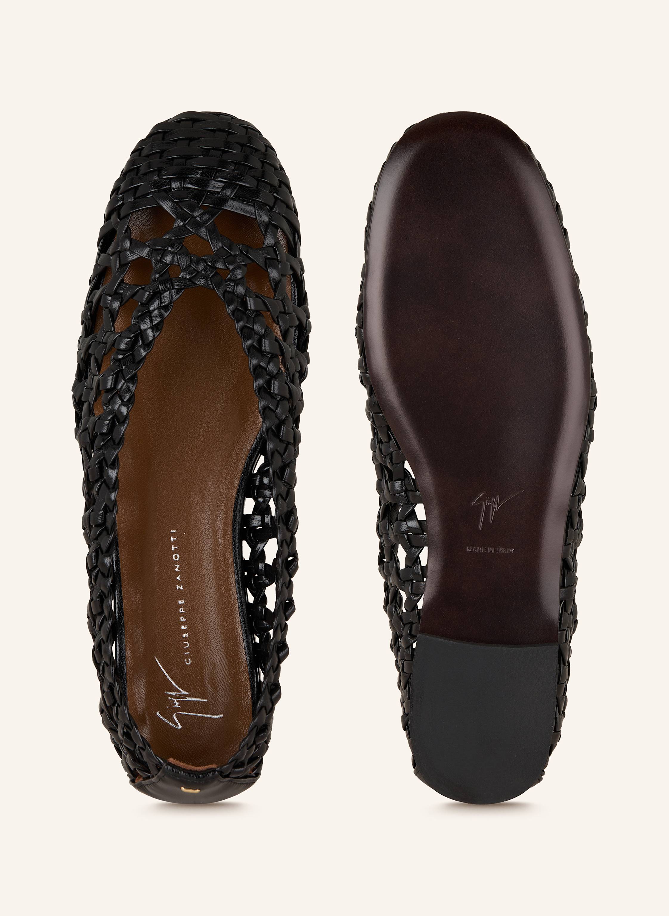Thumbnail - Giuseppe Zanotti Design Ballerinas Panier Martin schwarz