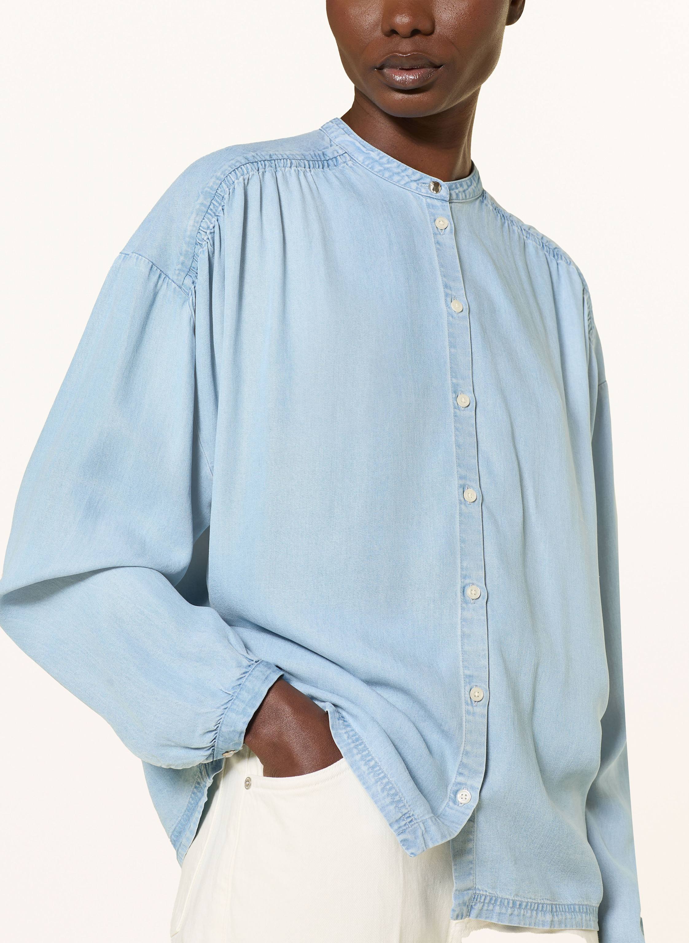 Thumbnail - Boss Bluse Bizzan In Jeansoptik blau