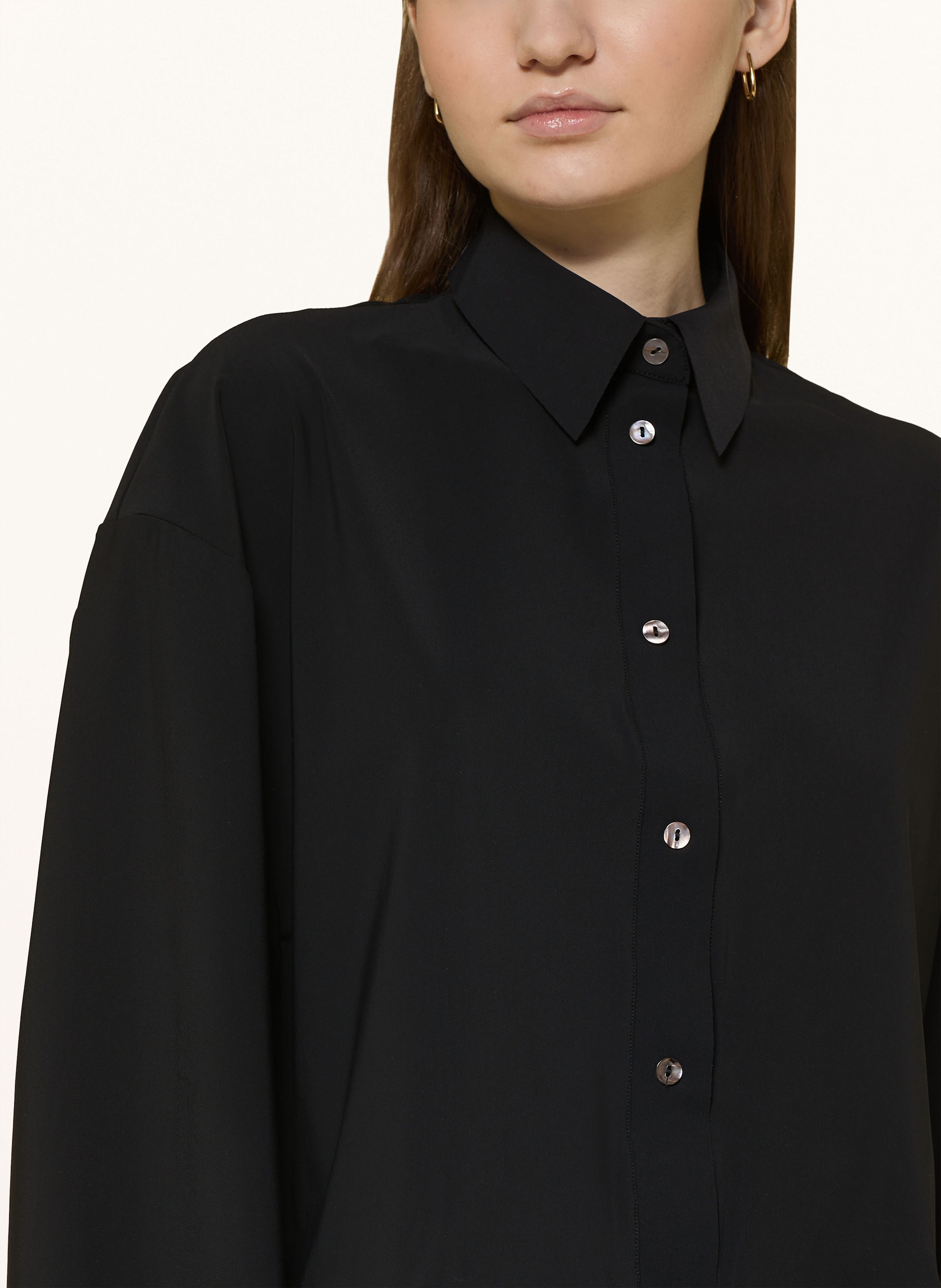 Thumbnail - Mrs & Hugs Hemdbluse Mit 3/4-Arm schwarz