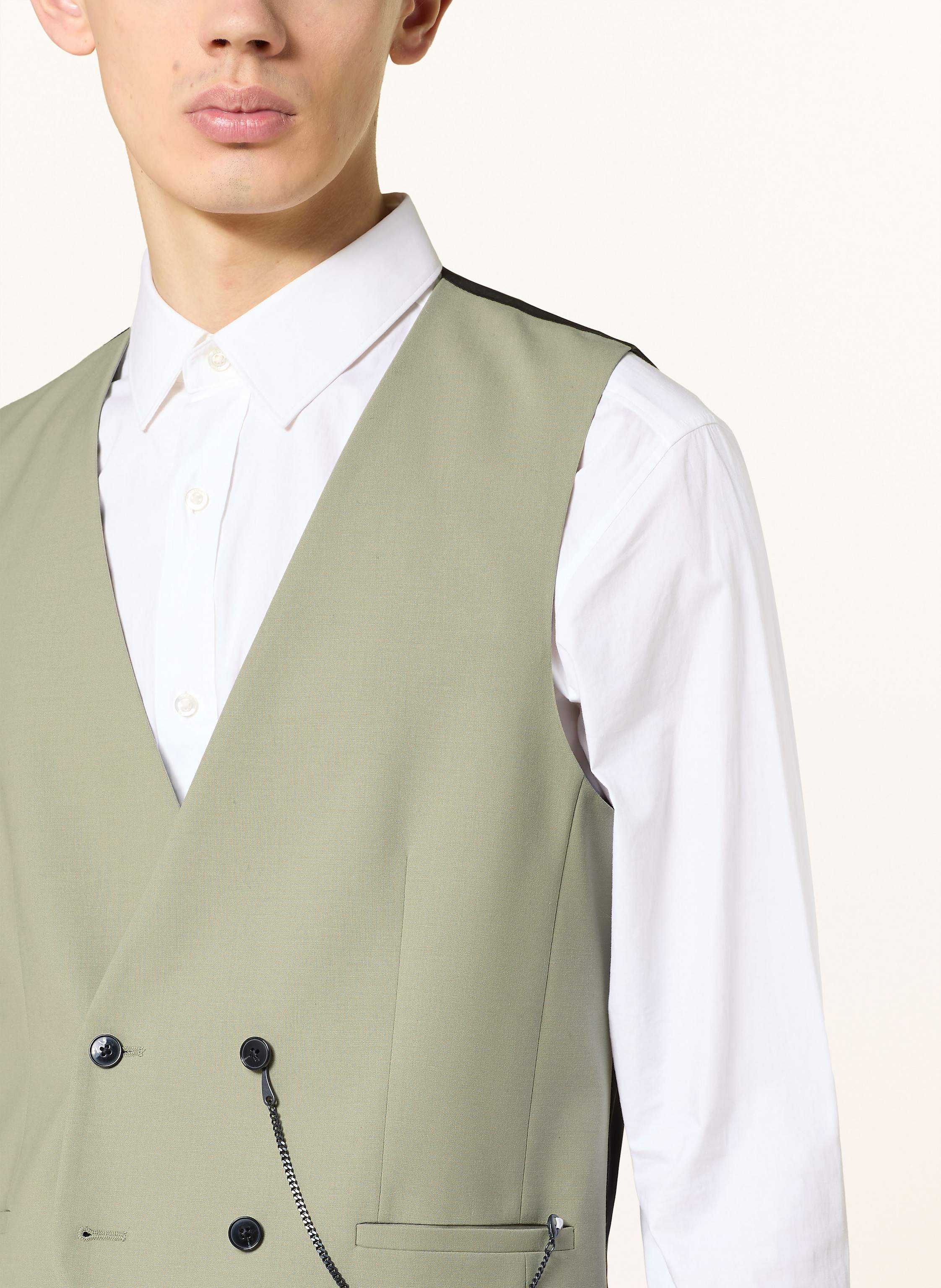 Thumbnail - Hugo Anzugweste Vin Slim Fit gruen